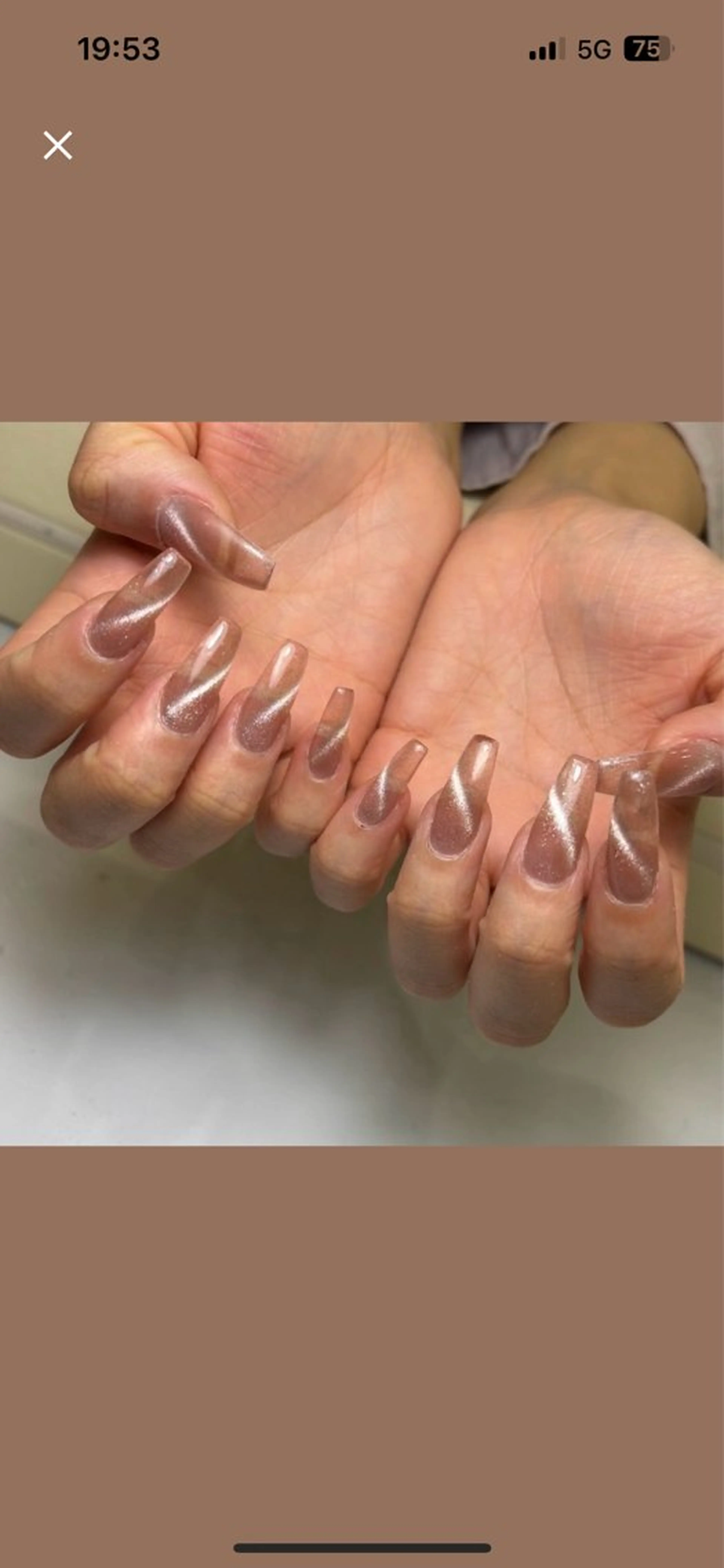 【オフなし限定】10本長さ出しワンカラー💅(マグネットも可能)※予約リクエストをご利用ください‼️の写真