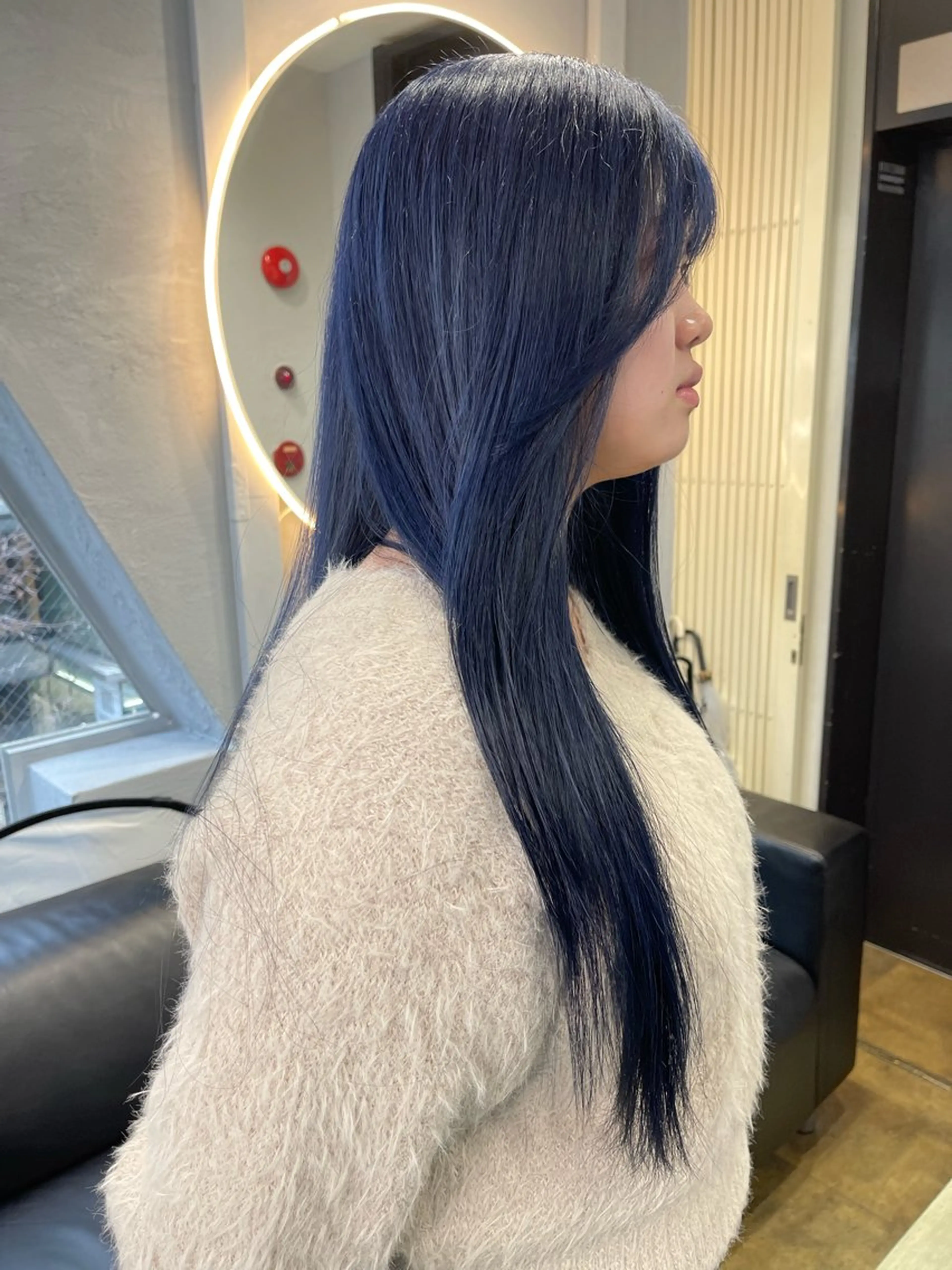ロング カラー ブリーチ ケアブリーチ デザインカラー ダブルカラー イヤリングカラー ヘアカラー トリートメント 宮崎　達也 ブリーチ／レイヤーのヘアスタイル