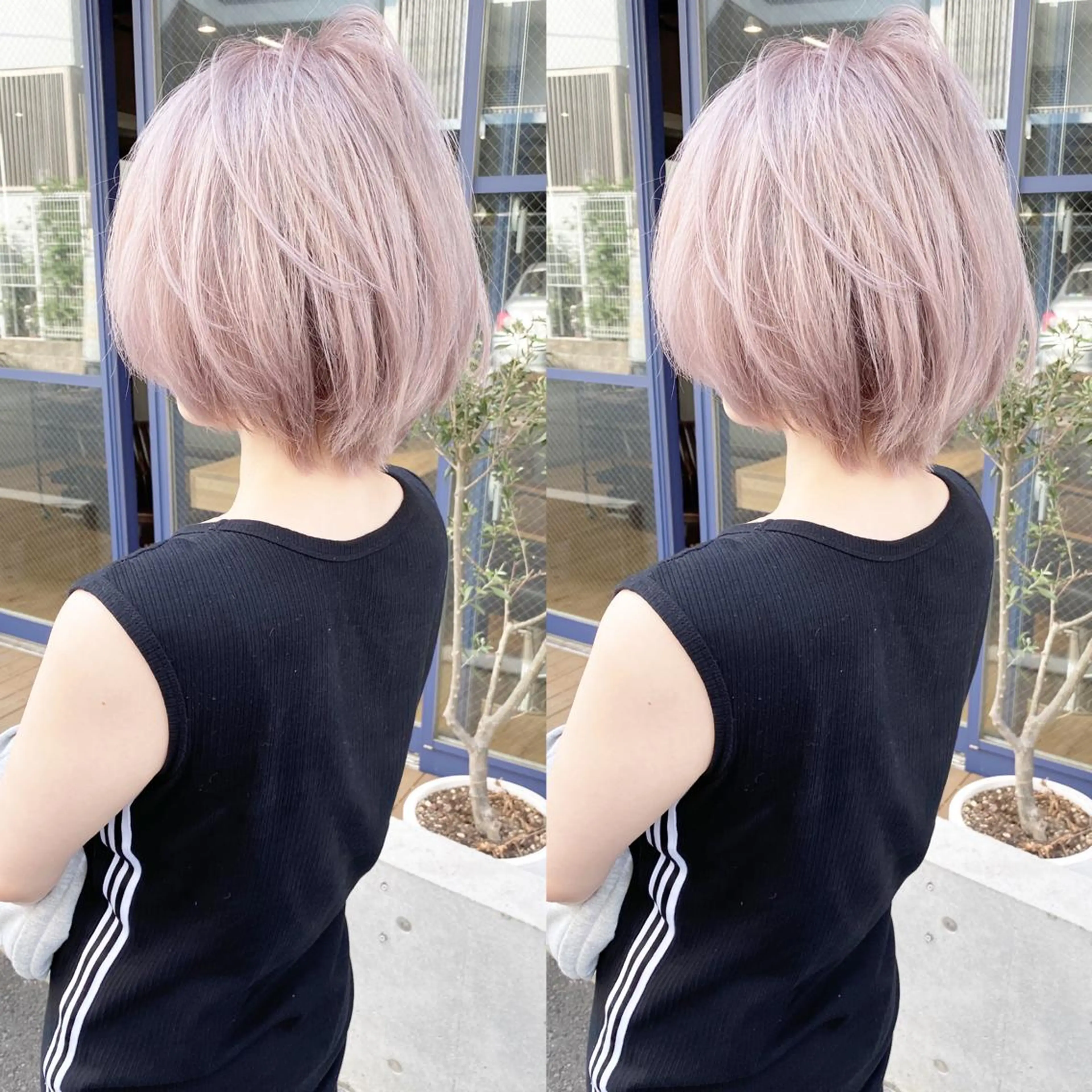 ショート カラー ⭐️横浜ブリーチ特化 美容師 堤涼⭐️のヘアスタイル