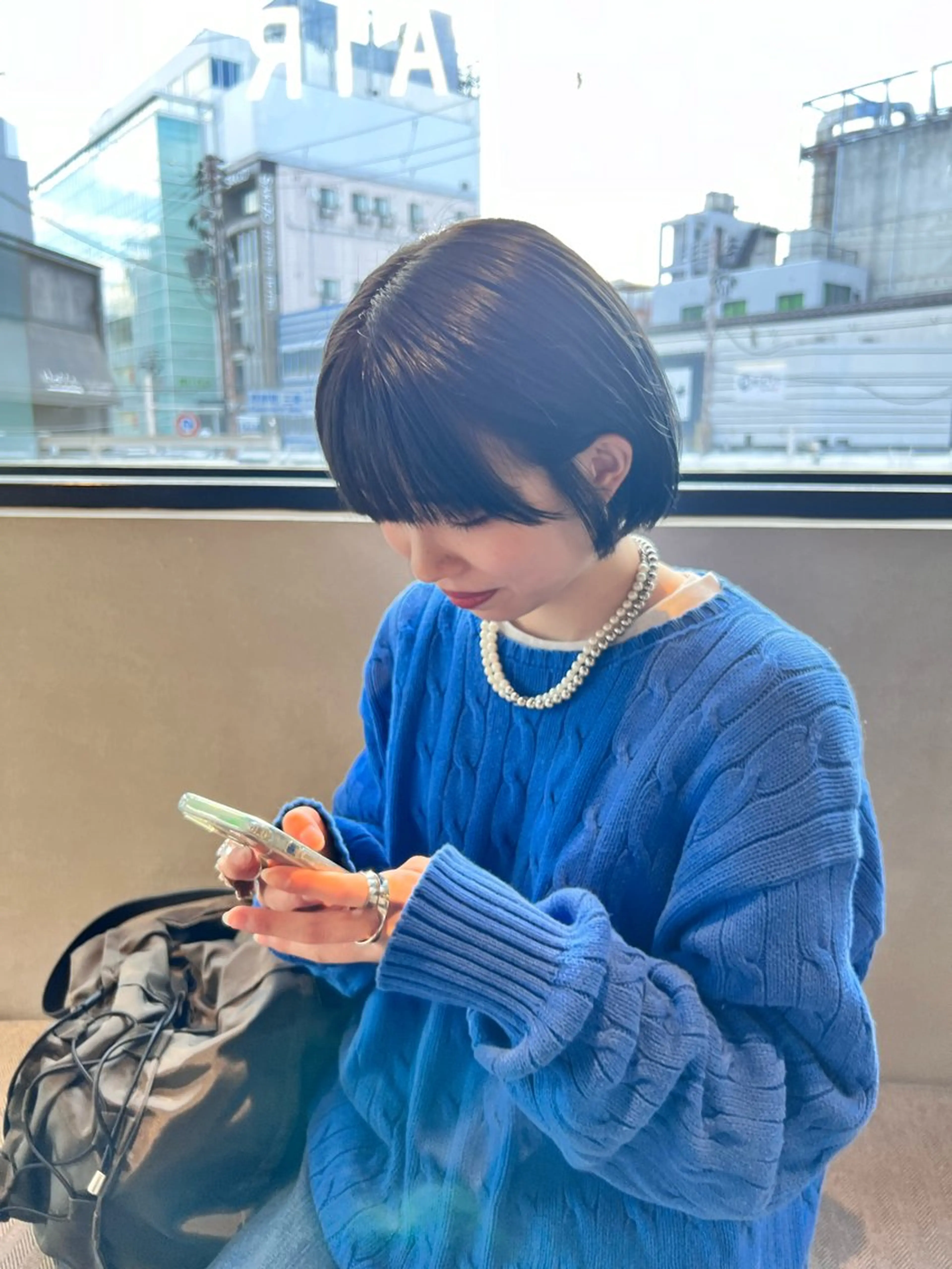 ショート カラー カット ヘアカラー トリートメント 🌐👽フクイ キララ🌎💎のヘアスタイル