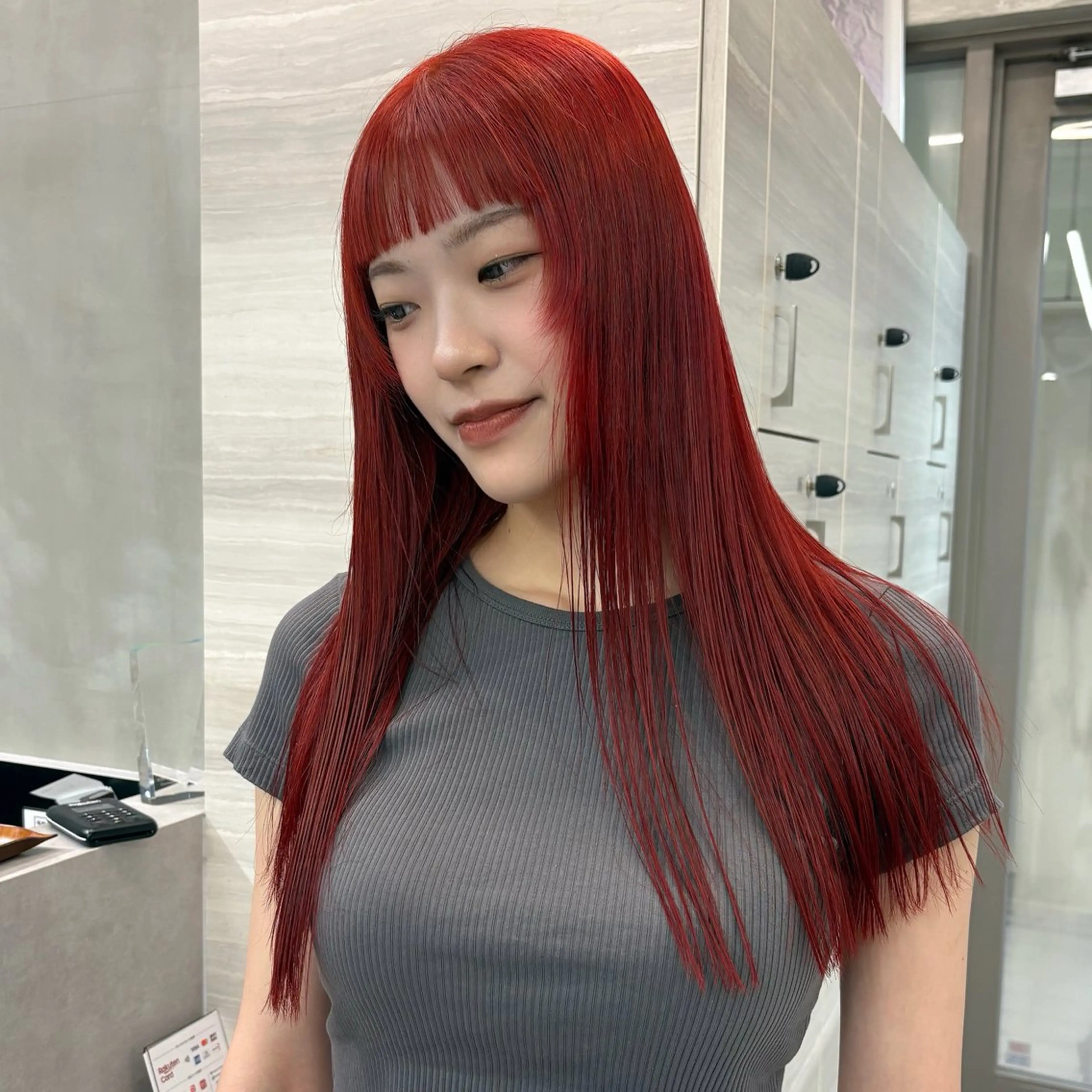 ロング カラー オレンジ ヘアカラー The Path ARENのヘアスタイル