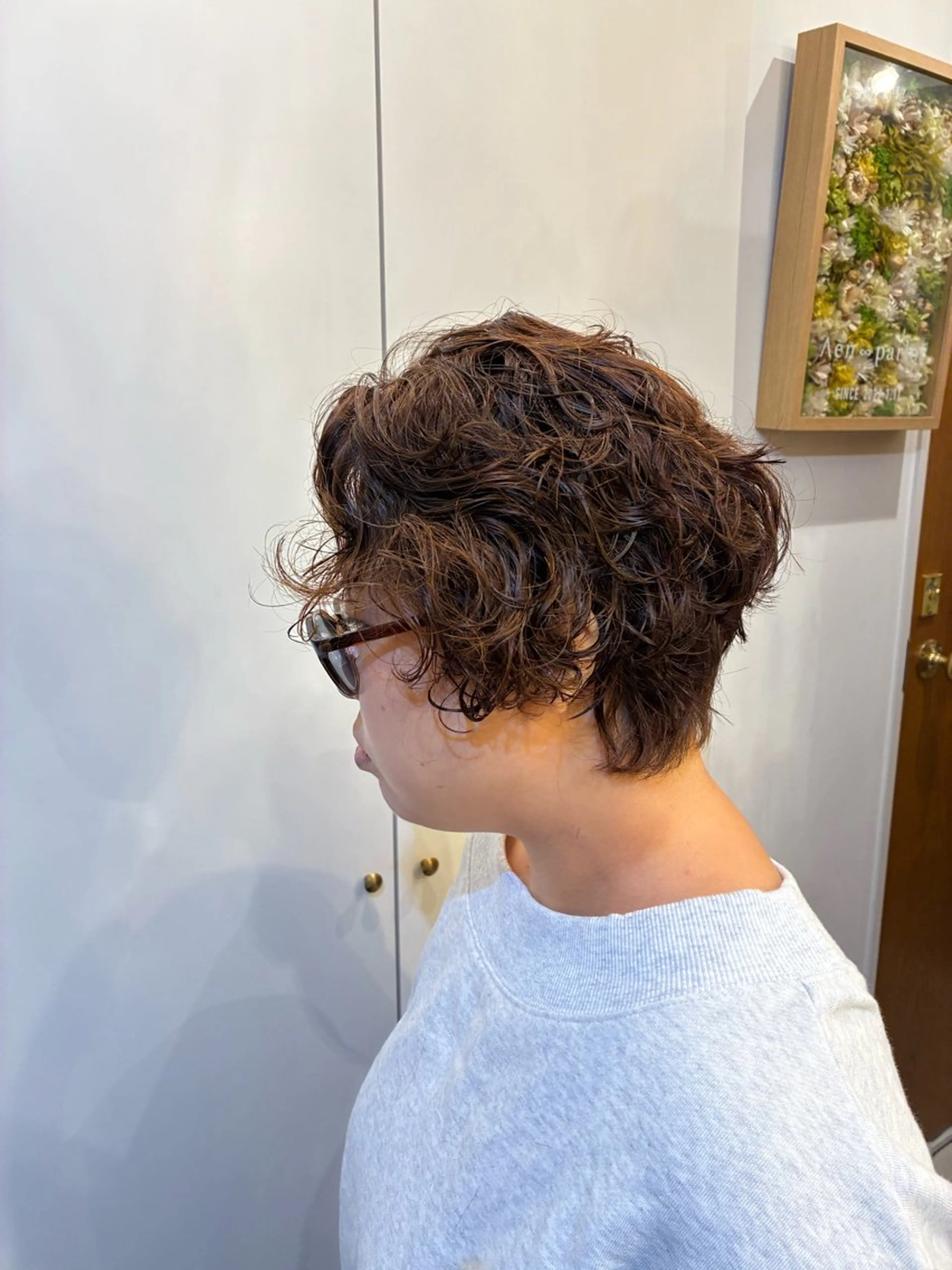 ショート パーマ カット パーマ aen parlor所属・💐透明感・ツヤ 💐りゅーきのヘアスタイル