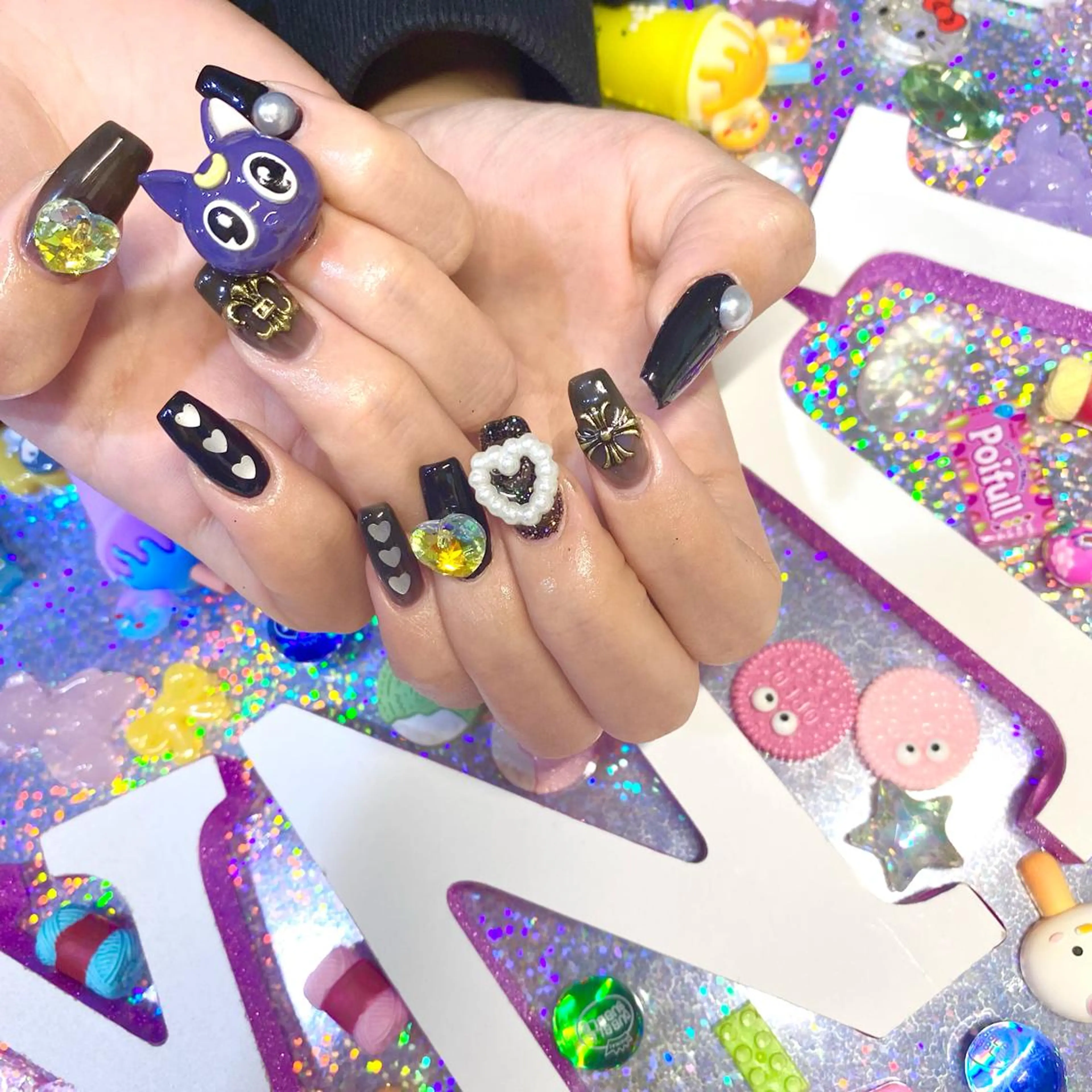 ネイル アートネイル クリアネイル ジェルネイル ニュアンスネイル オフィスネイル 8appy YUKITIN.Bのネイルデザイン