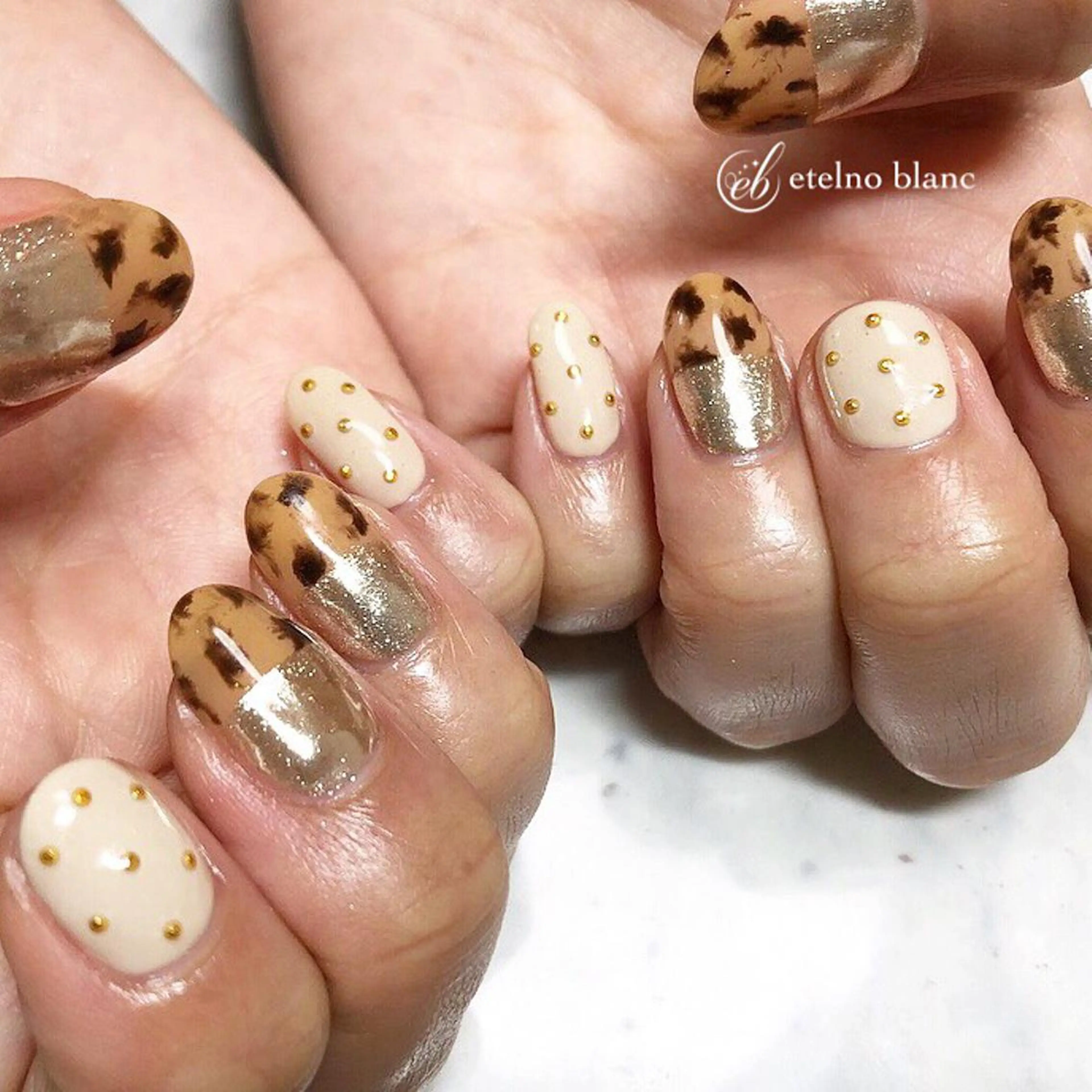 ネイル etelno blanc中目黒のネイルデザイン