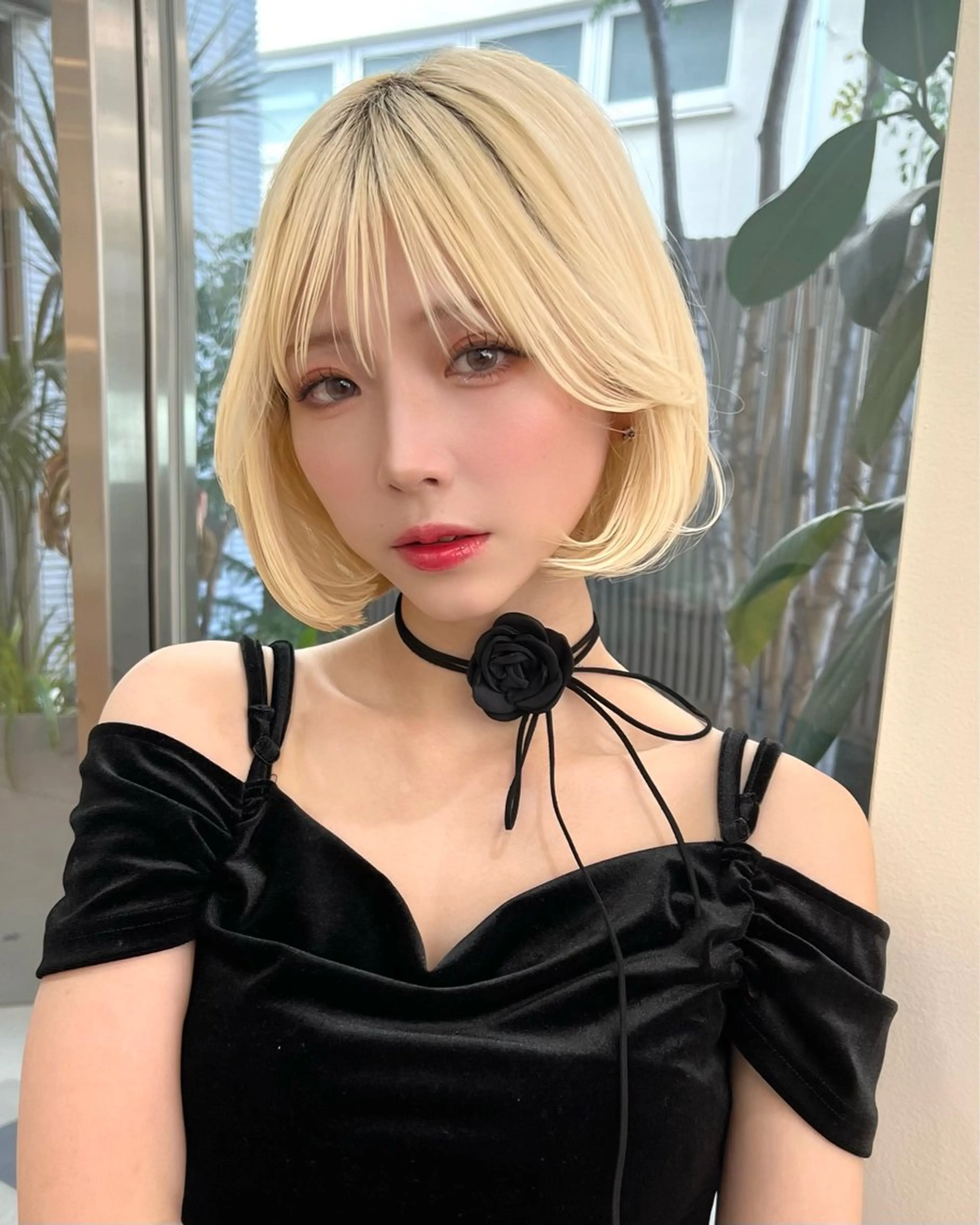 ショート カラー カット ヘアカラー トリートメント belle   表参道　terrace所属・抜きっぱなしブロンド /ハイトーン/カナタのヘアスタイル