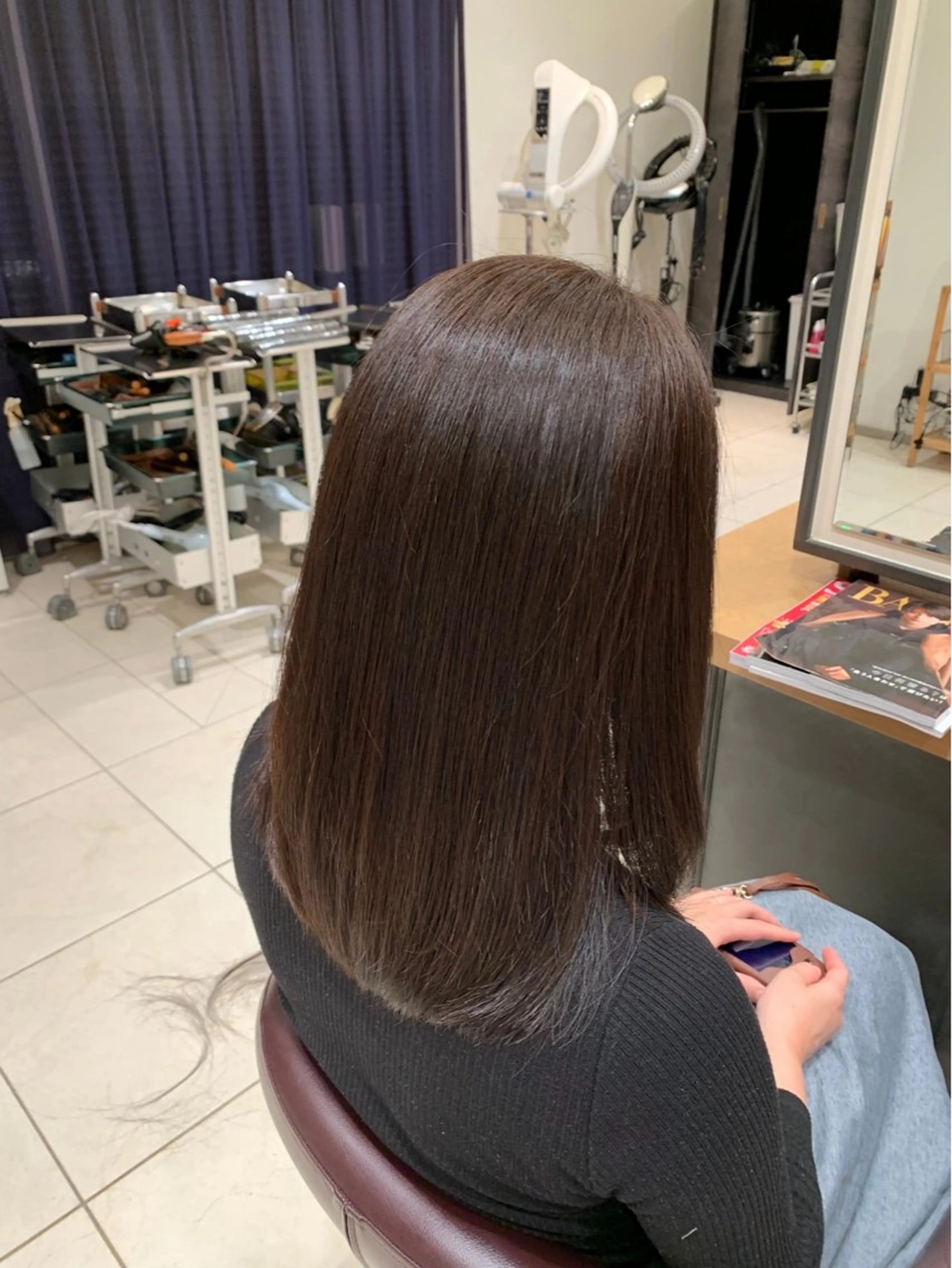 カラー GRANMASH あきほのヘアスタイル