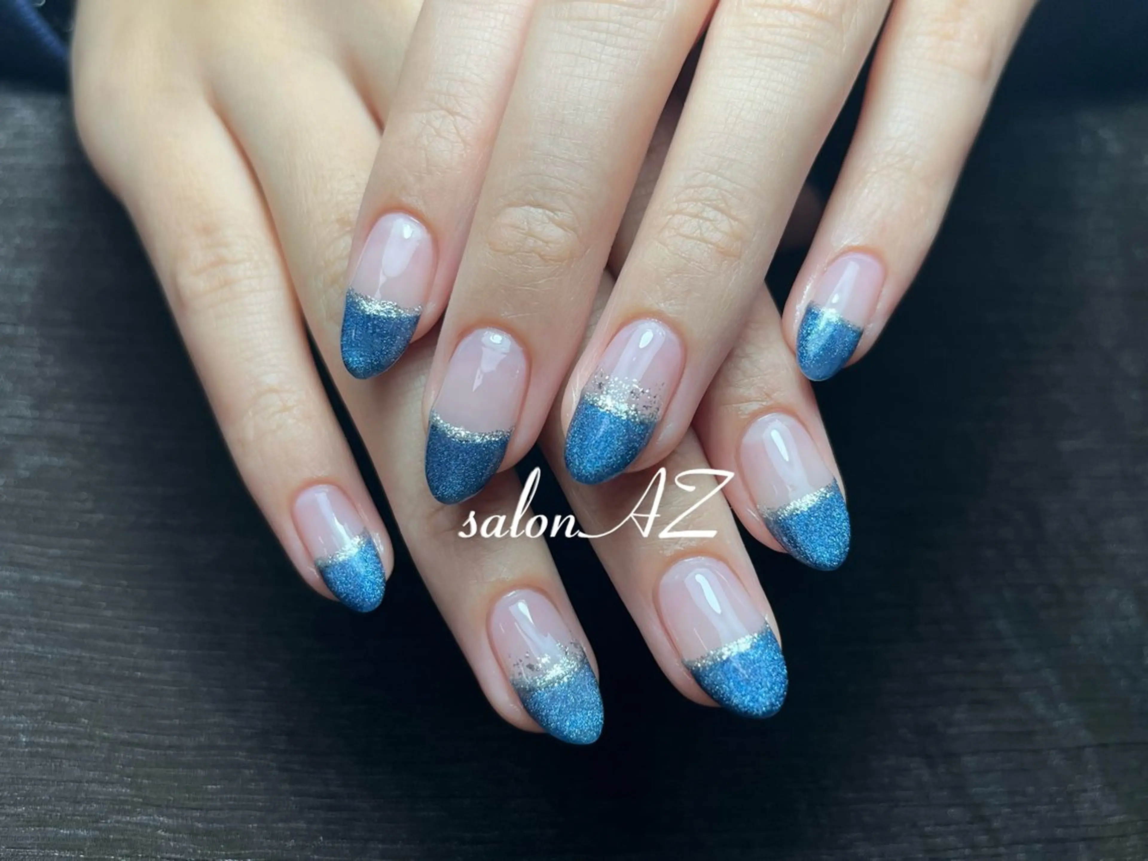 ネイル アートネイル 長さ出し フットネイル フレンチネイル ジェルネイル salon AZのネイルデザイン