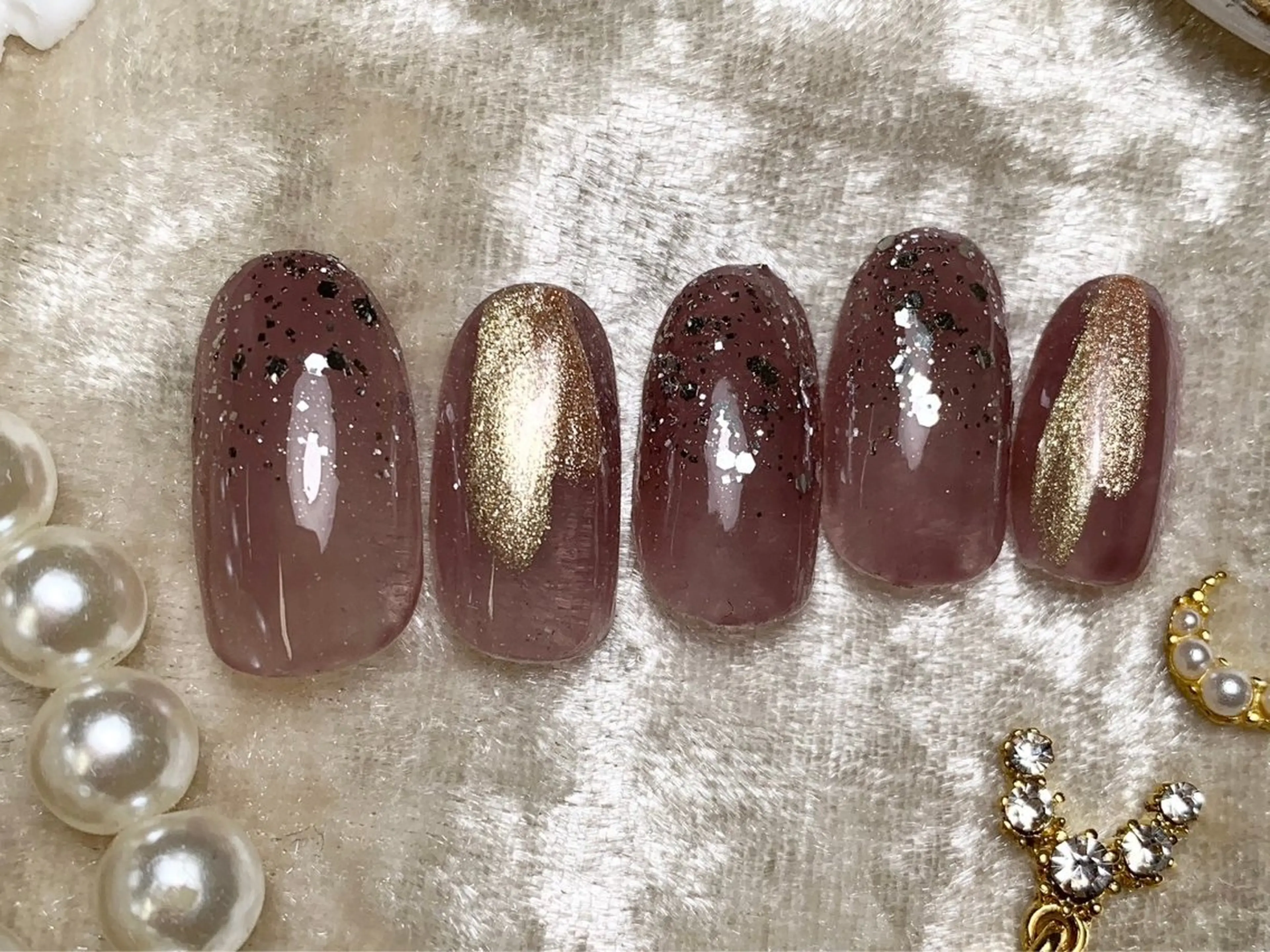 ネイル ハンドネイル ネイルPetit Ribbonのネイルデザイン