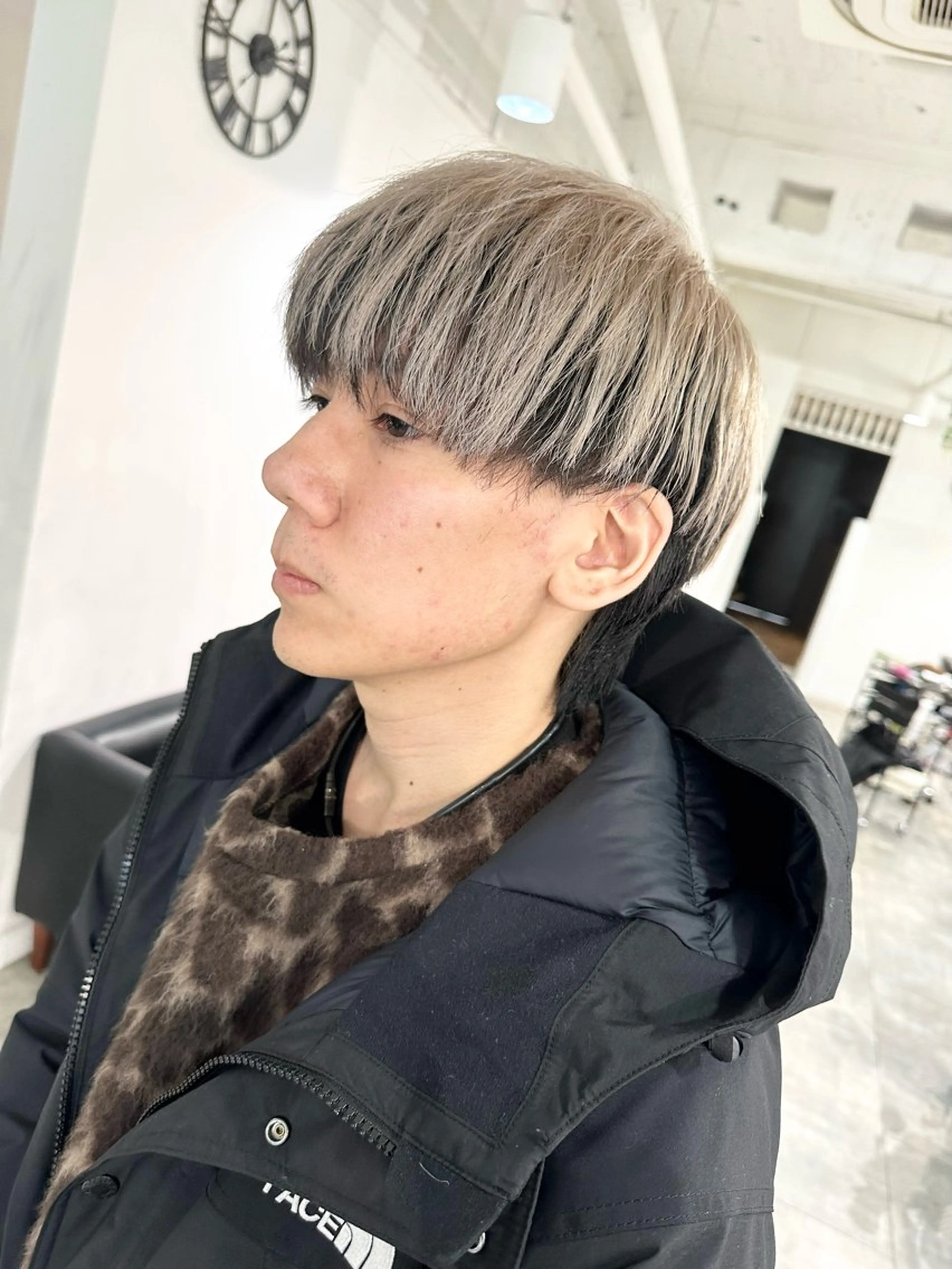 ショート カラー メンズ カット ヘアカラー トリートメント 【バレイヤージュ】 kentoのヘアスタイル