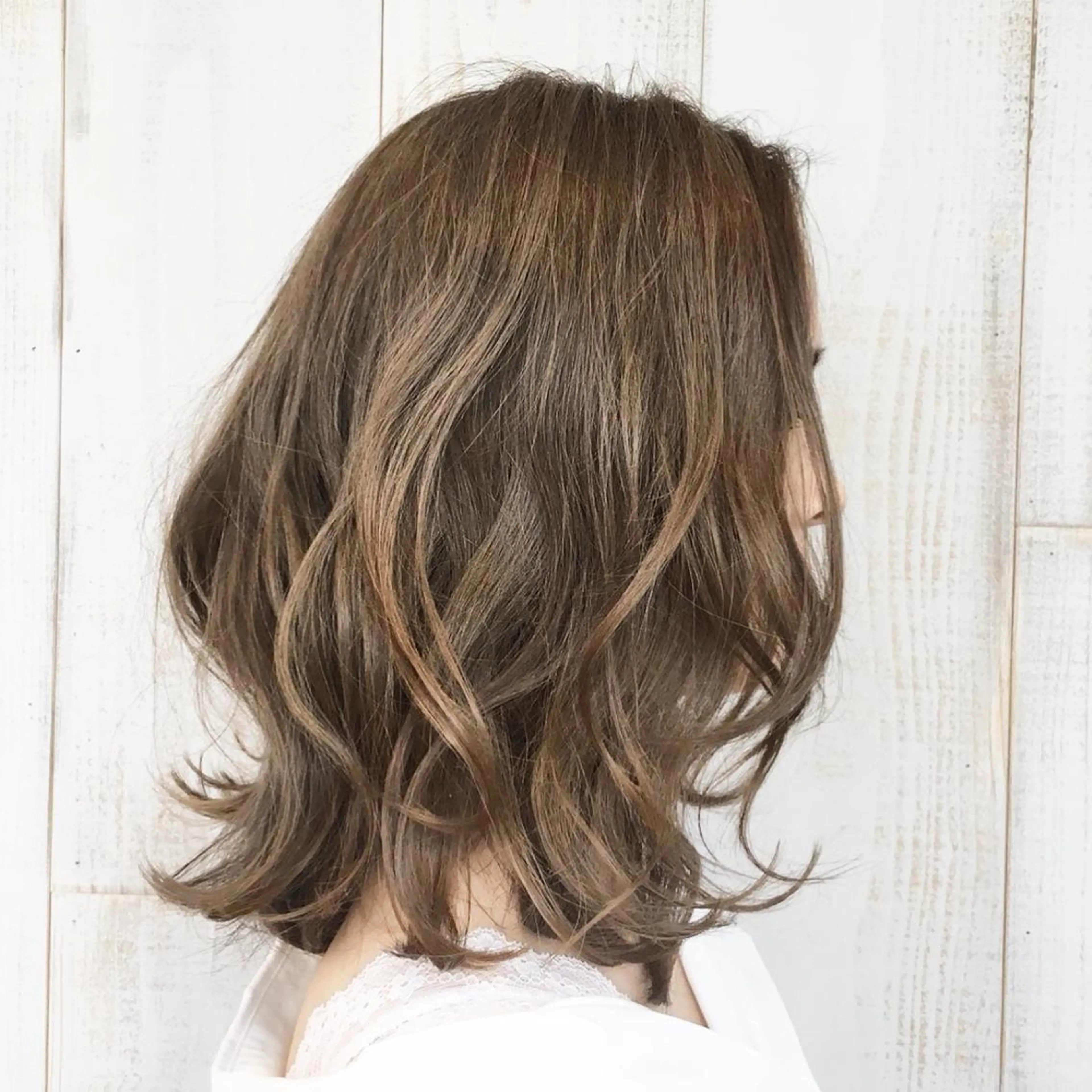 ミディアム カラー hair resort terrasse所属・長尾 圭のヘアスタイル