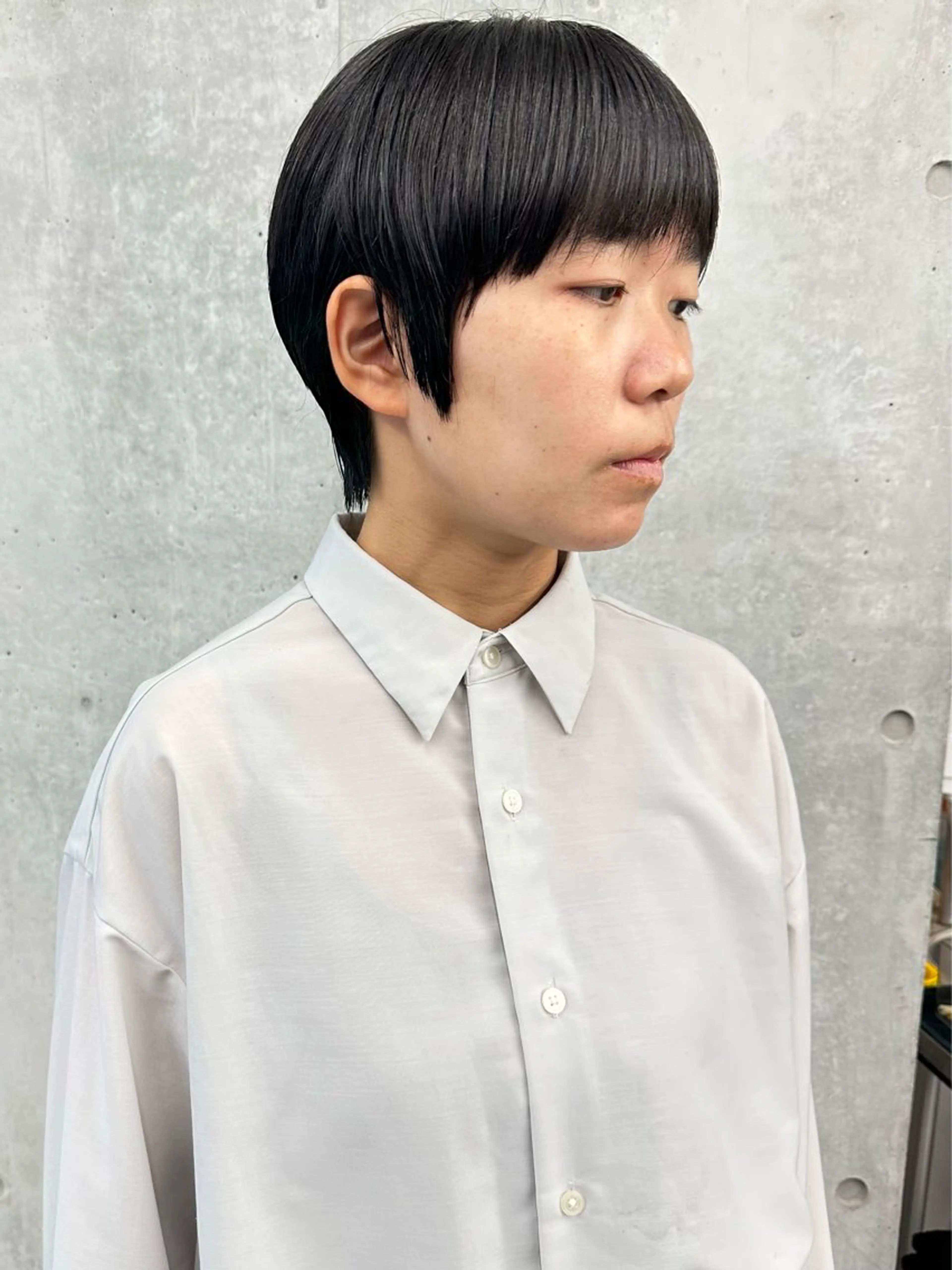 ショート カット トリートメント ヘッドスパ とうい/パーマボブ/ くせ毛/丸みボブのヘアスタイル