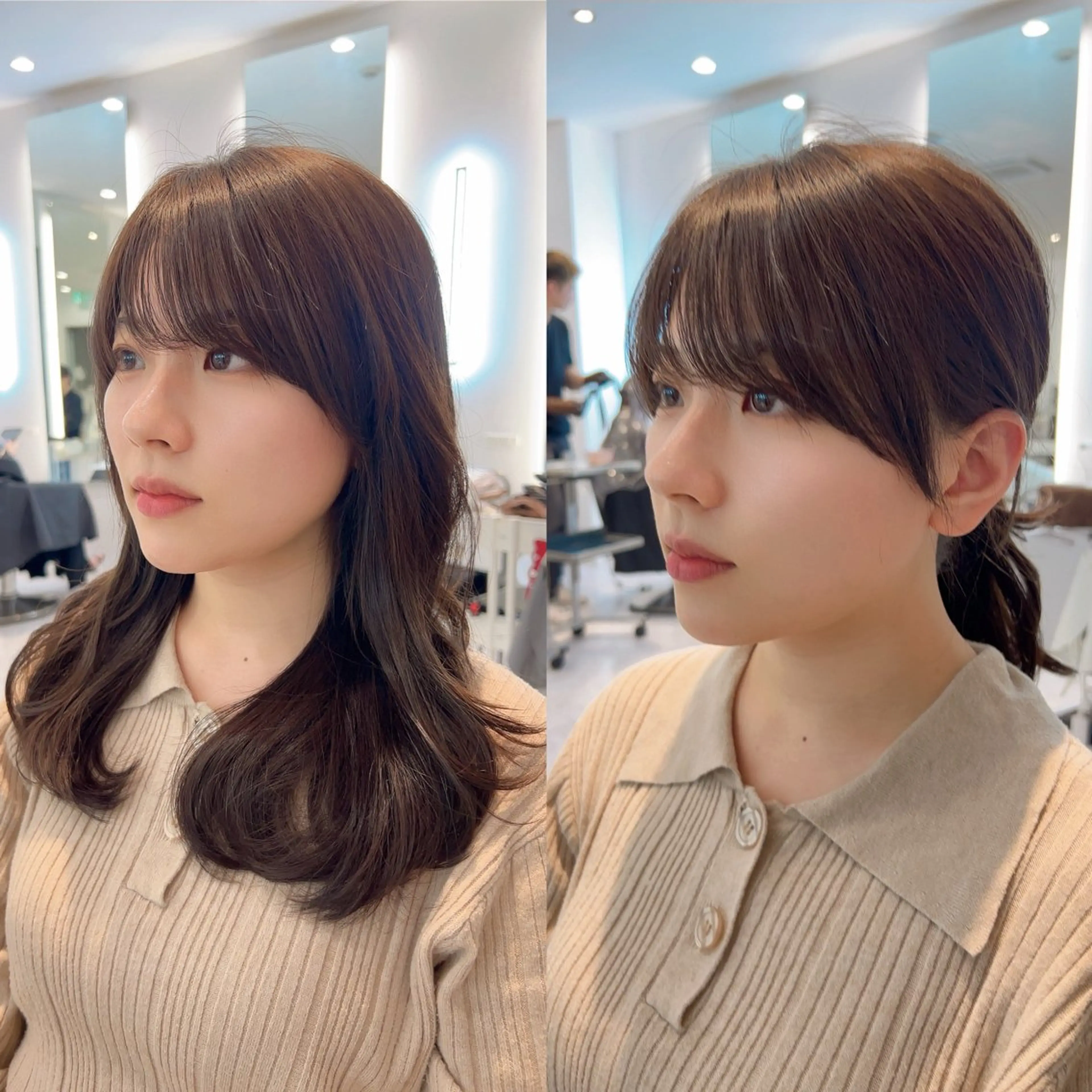 セミロング カット ヘアカラー トリートメント ✨上品可愛い 時短艶髪/後藤✨のヘアスタイル