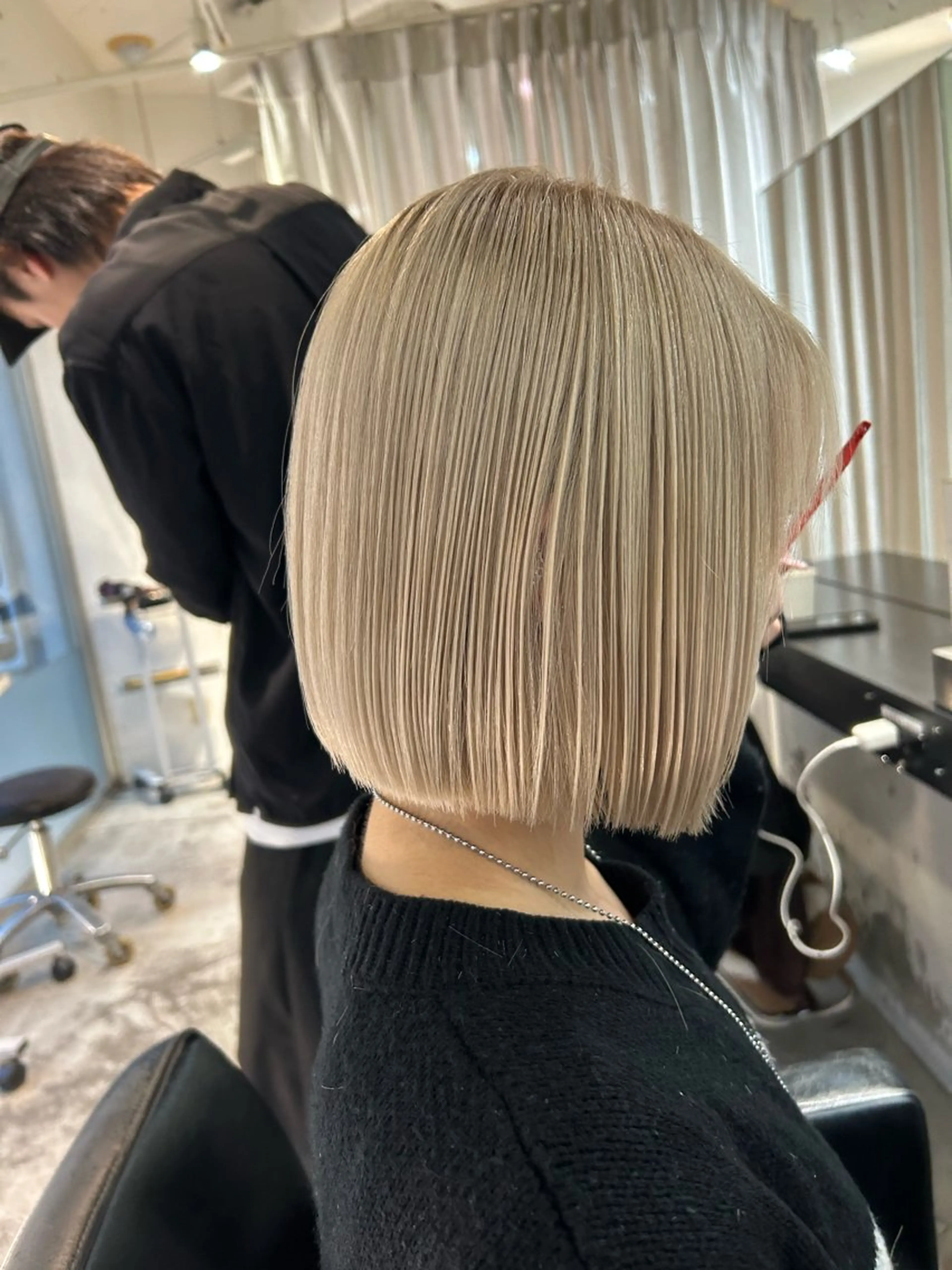 カラー ブリーチ ケアブリーチ 二宮 陽太のヘアスタイル