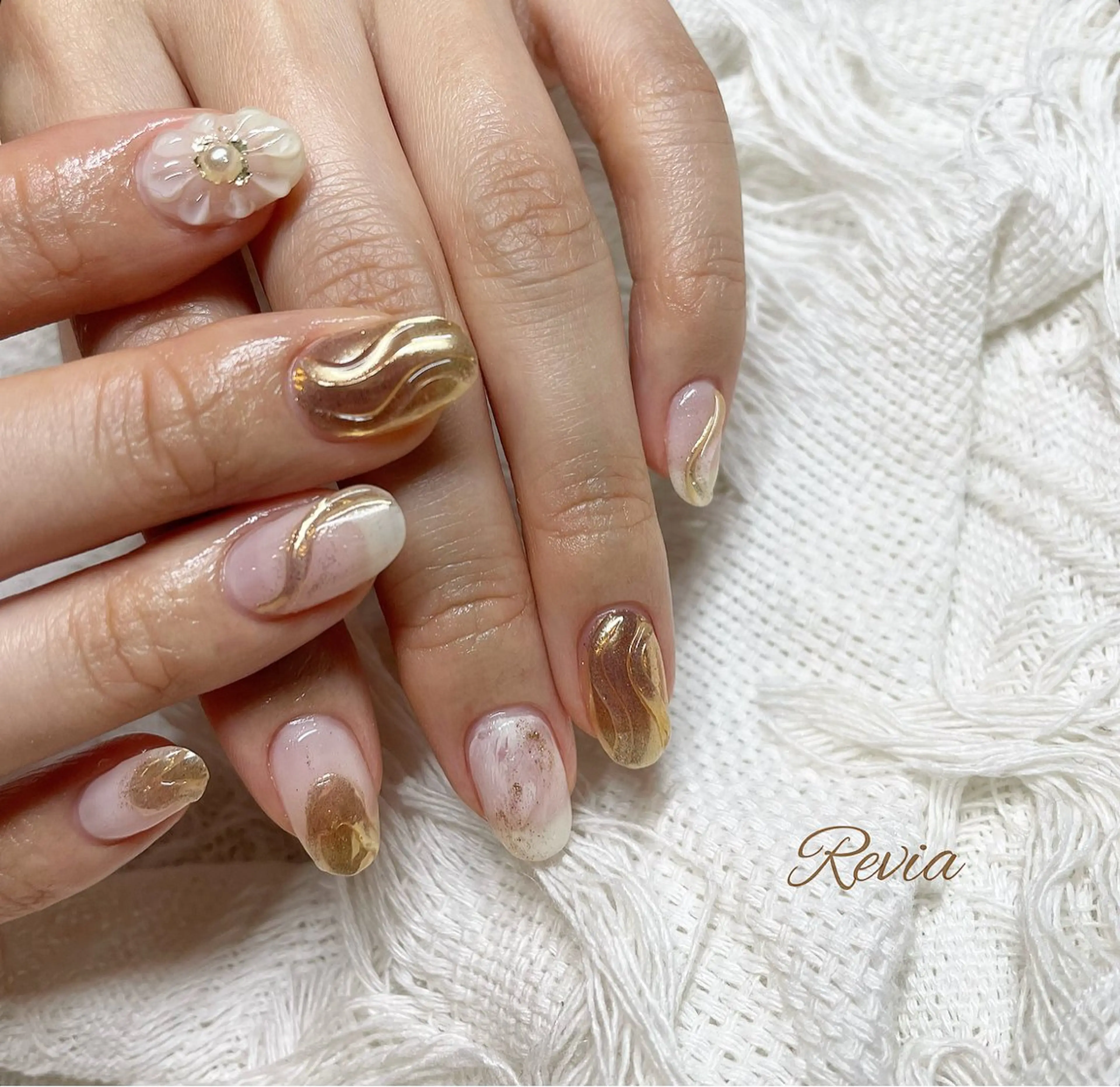 ネイル ハンドネイル revia所属・ERI Nailistのネイルデザイン