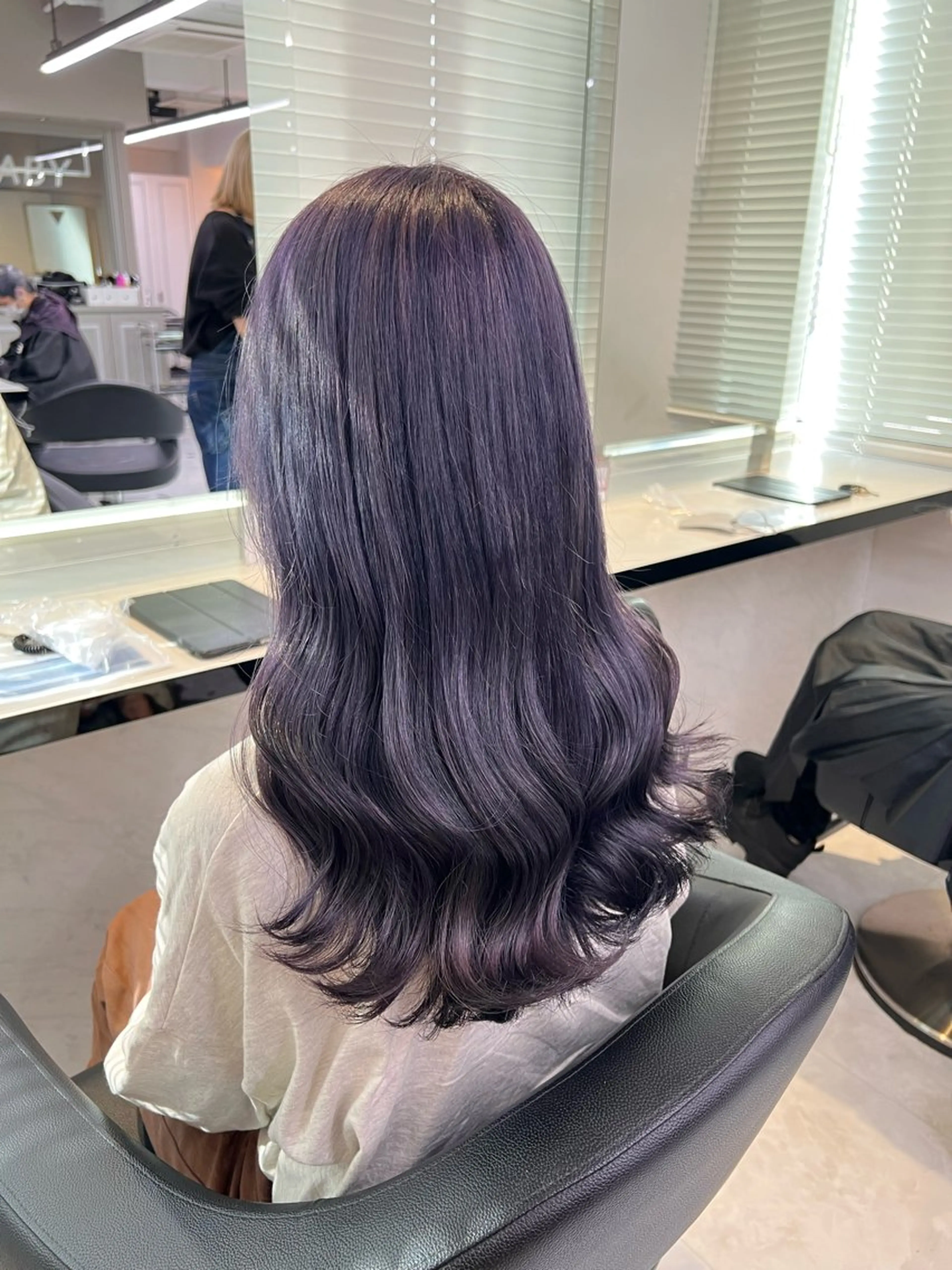 ミディアム カラー ヘアアレンジ ヘアカラー トリートメント ヘッドスパ ヘアセット 💕ブリーチカラー☁ 髪質改善💖サワのヘアスタイル