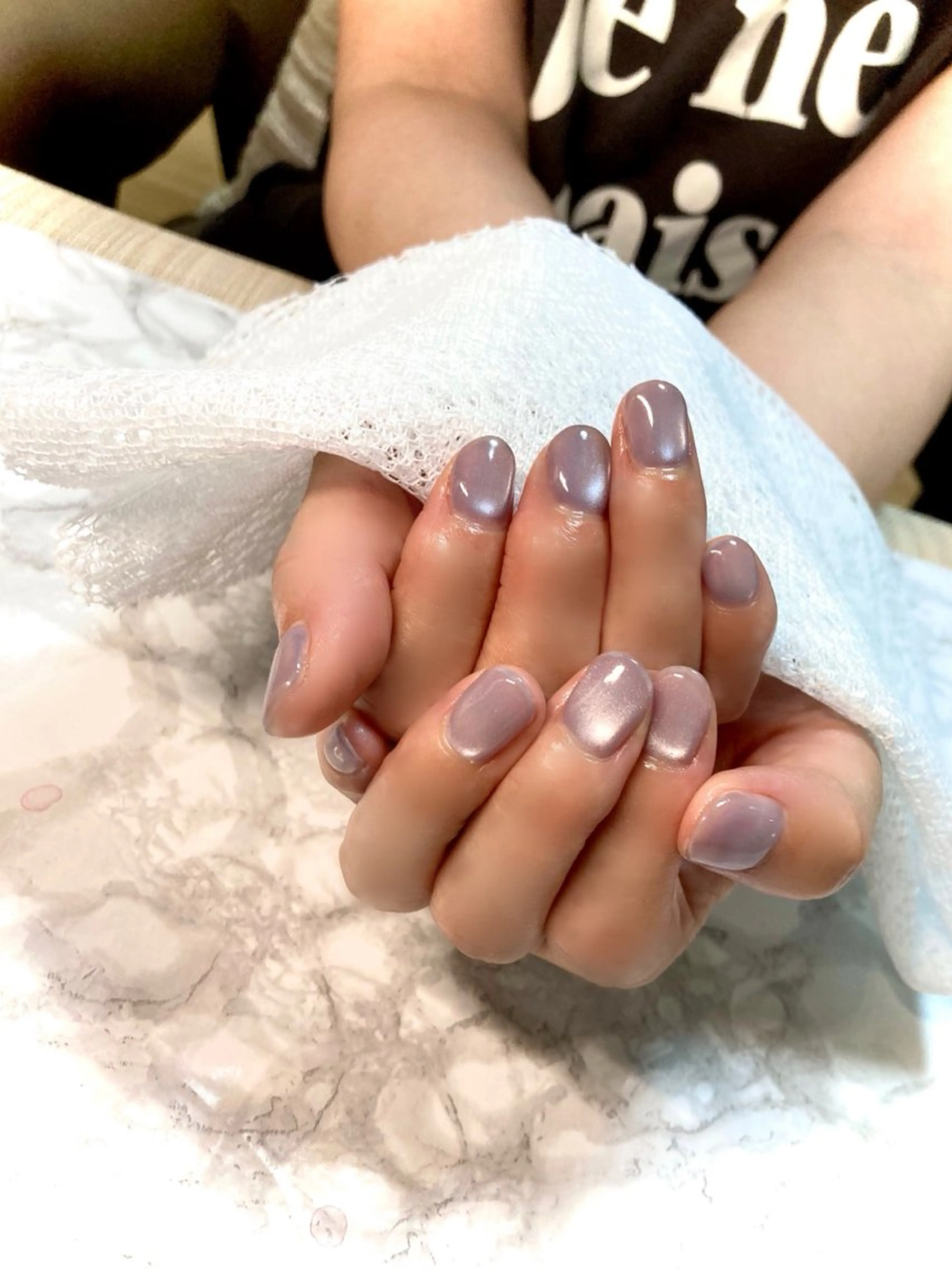 ネイル ブルー マグネットネイル ハンドネイル ネイルサロン　アルストロメリア所属・nail salon アルストロメリアのネイルデザイン