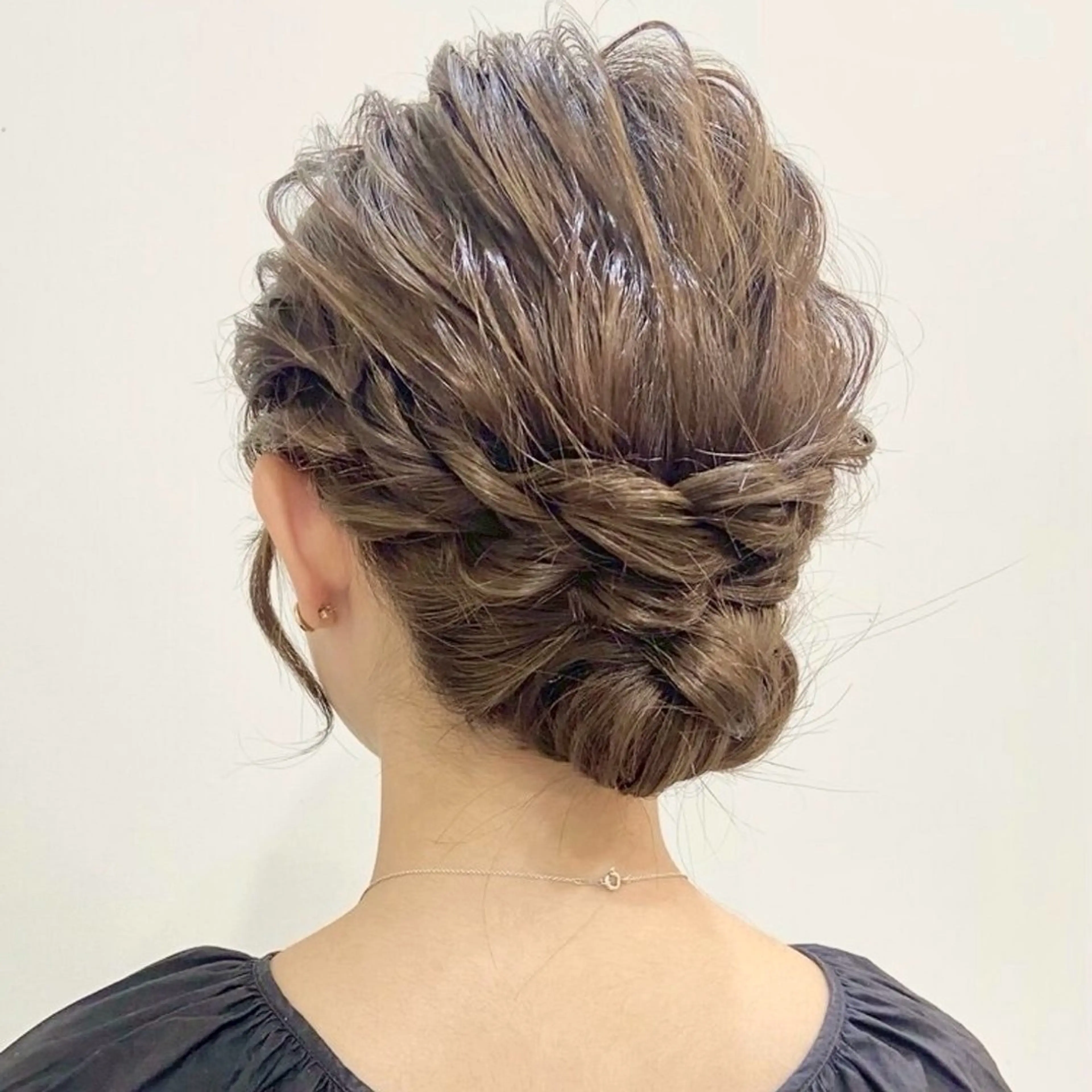 セミロング ヘアアレンジ ヘアセット ヘアセット/ 𝐦𝐚𝐡𝐨🌺のヘアスタイル