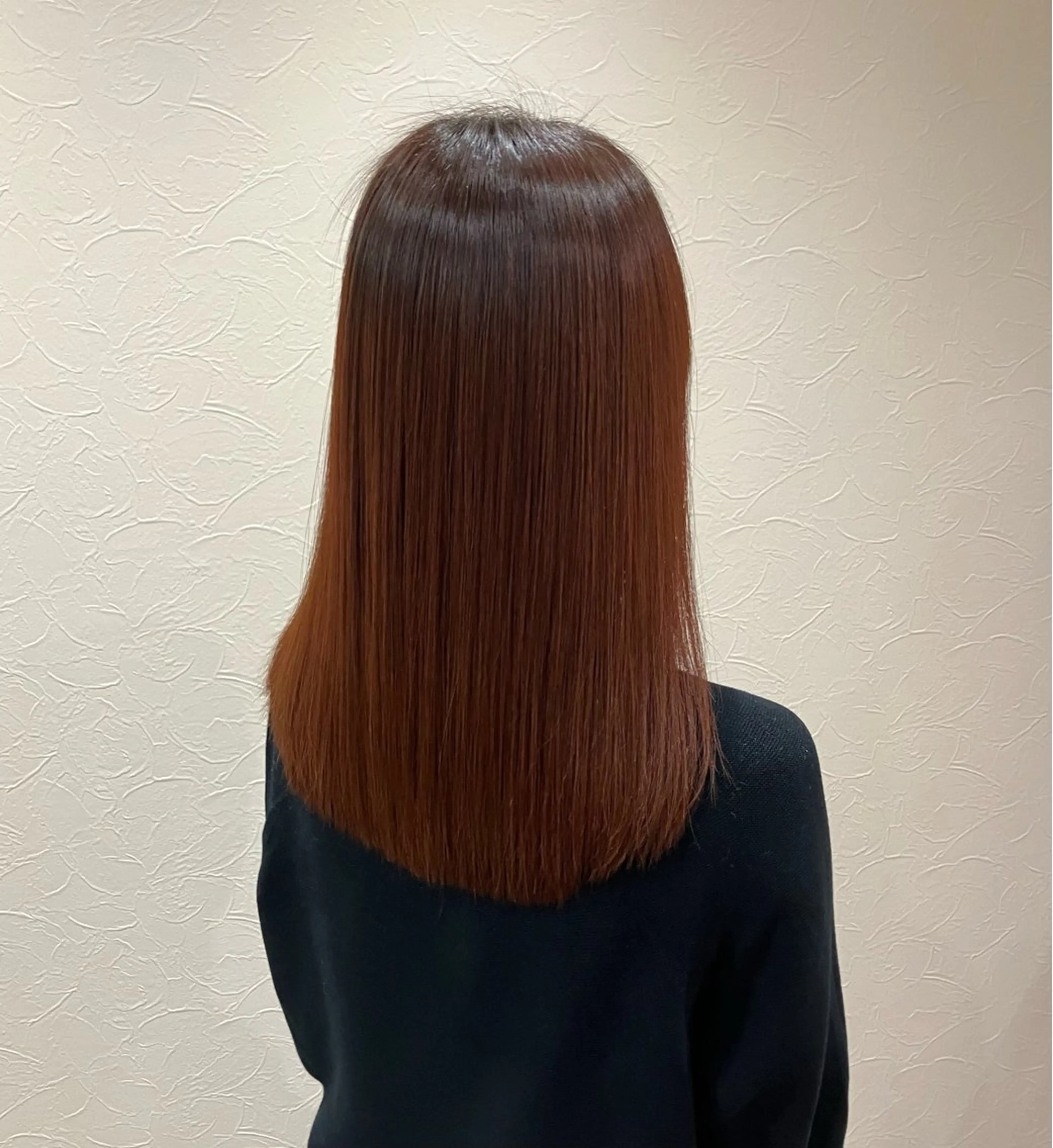 セミロング 髪質改善 縮毛矯正 mao /髪質改善 /透明感カラー/伏見のヘアスタイル