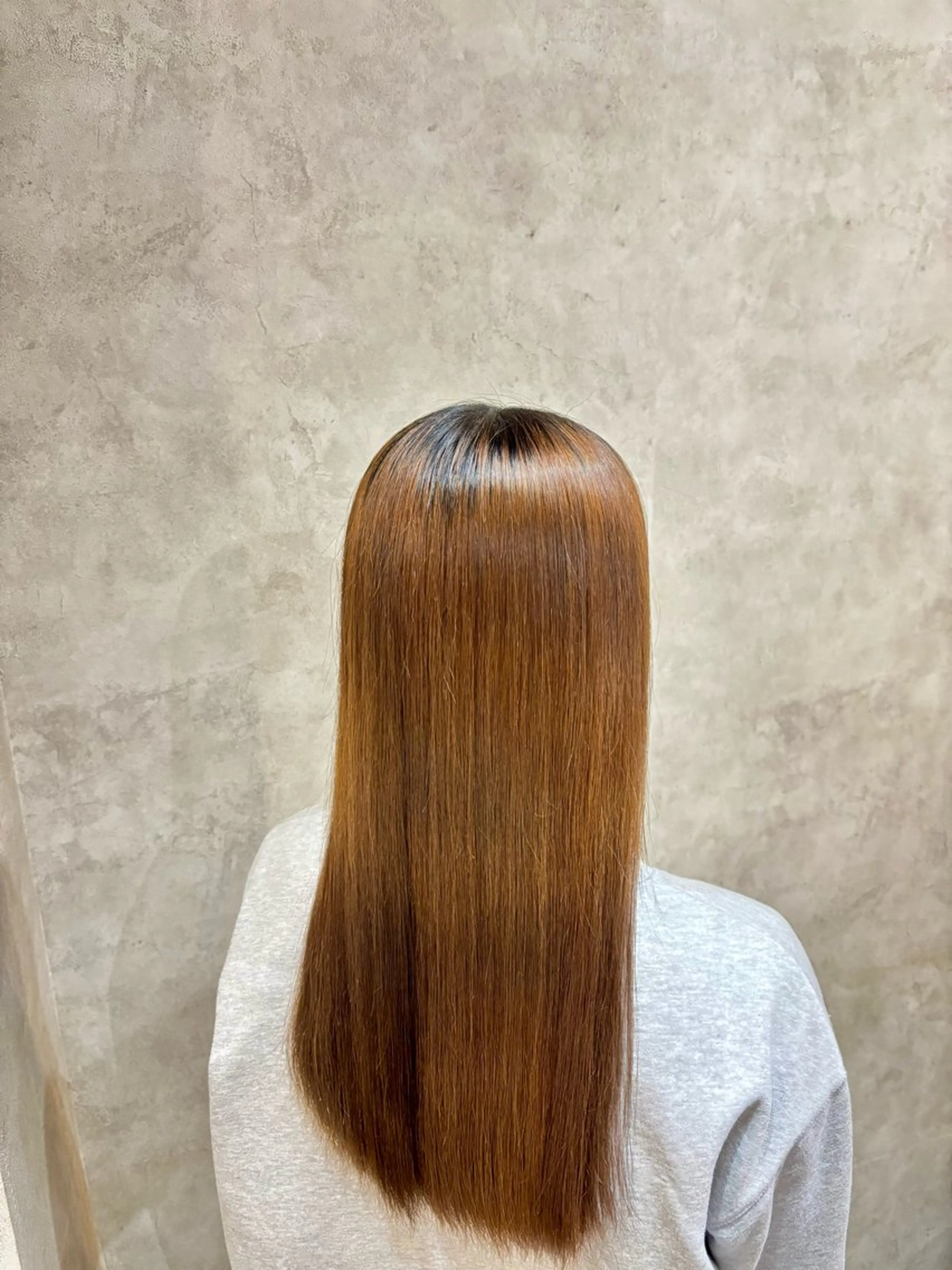 ロング 縮毛矯正 afloat hikaruのヘアスタイル