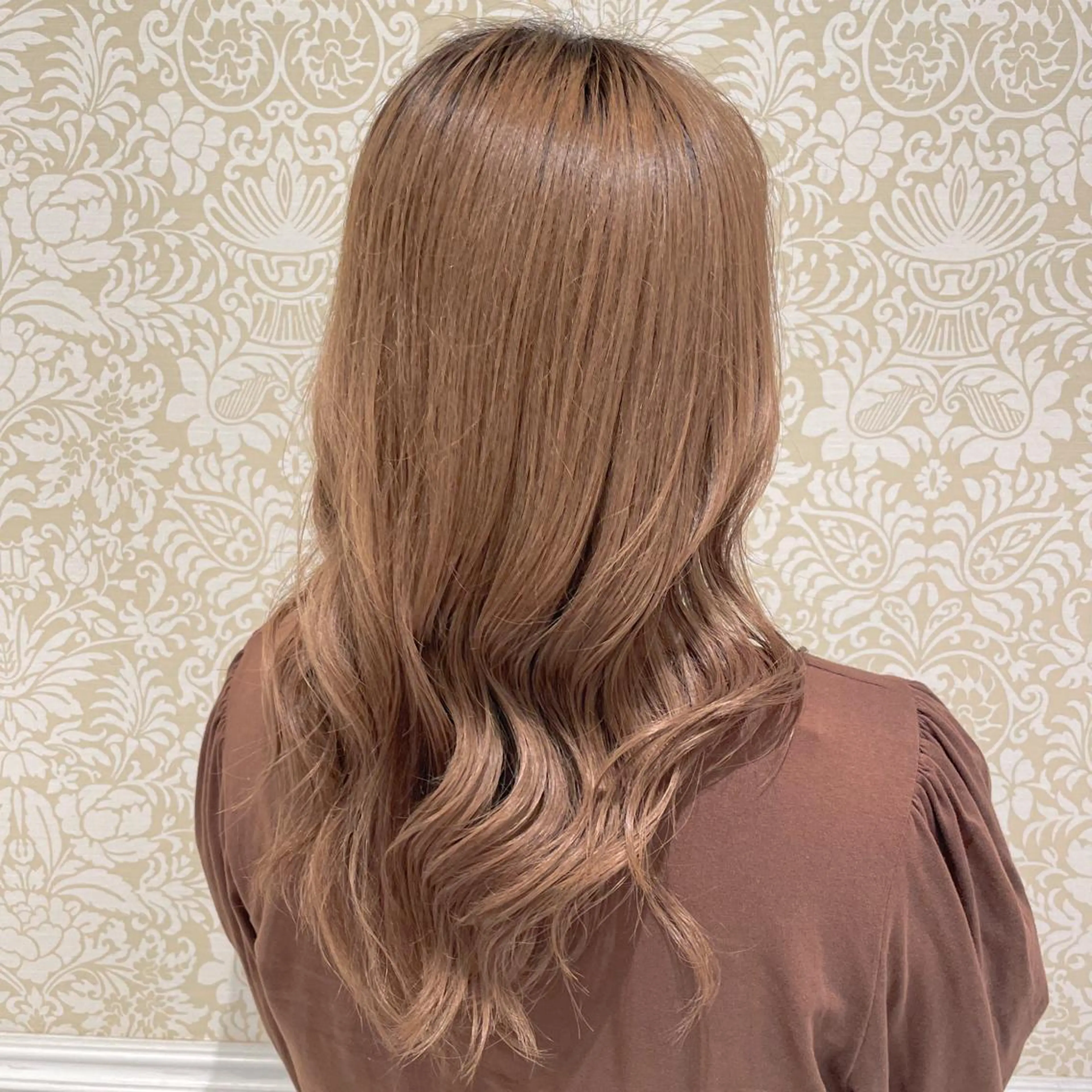 ロング カラー 暖色系カラー🍊 オオネヨシナリのヘアスタイル