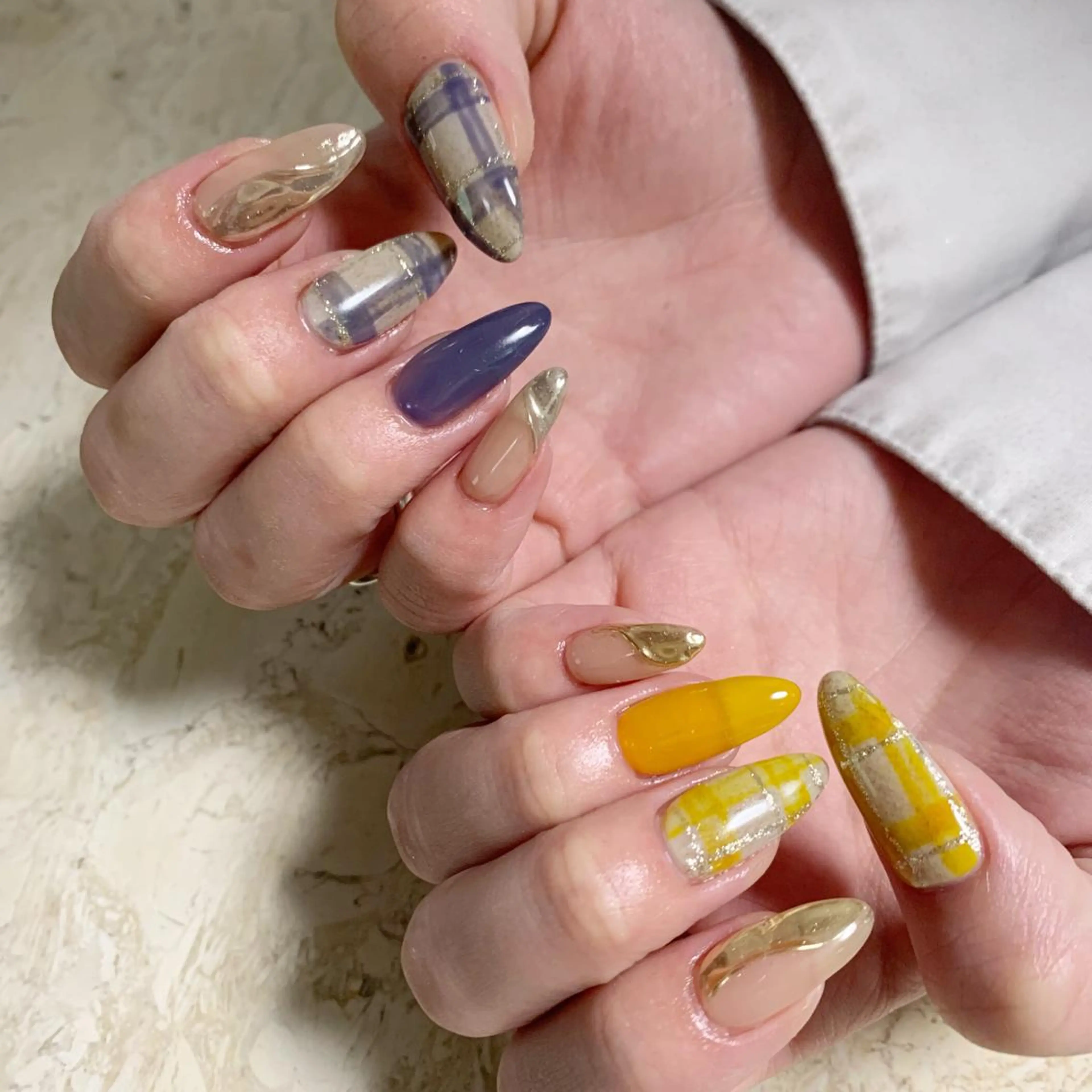 ネイル アートネイル クリアネイル フレンチネイル ジェルネイル 韓国ネイル ハンドネイル フットネイル nail salon mieux(ミュー)のネイルデザイン