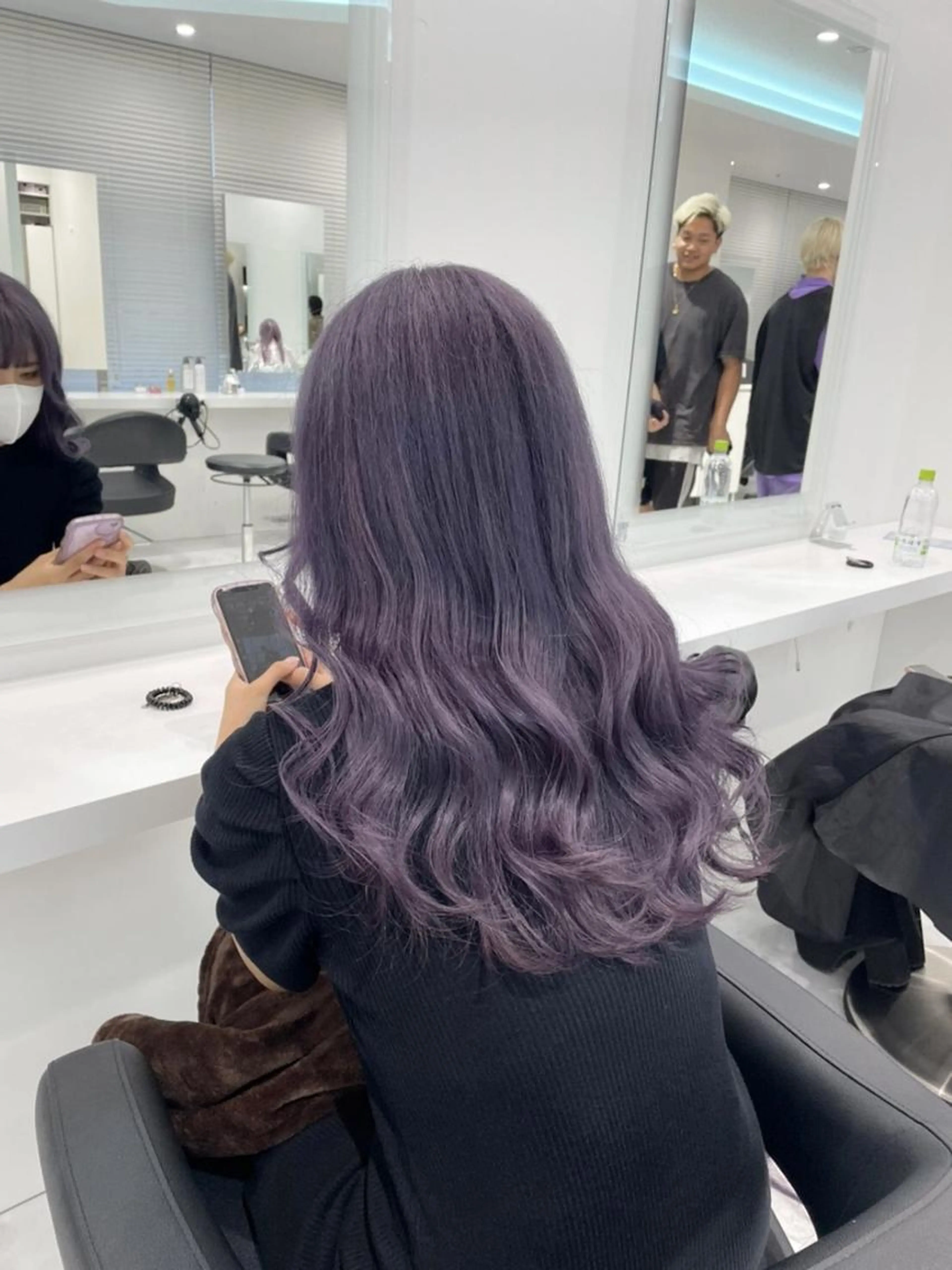 【🤍ミニモSALE🤍】ブリーチありorなしダブルカラー➕オリジナルトリートメント🪽🍇の写真