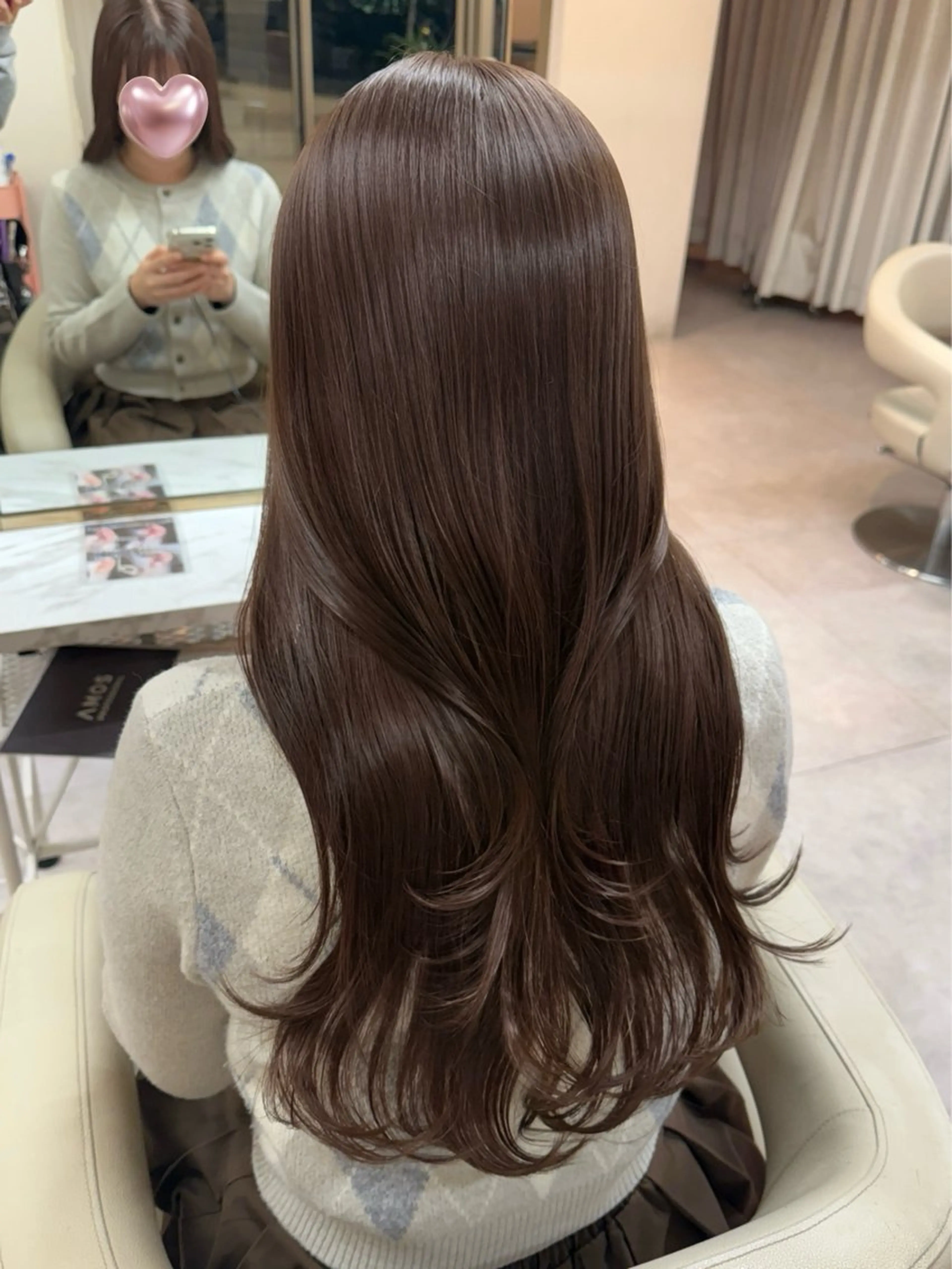 ロング カラー カット ヘアカラー トリートメント ♡韓国/レイヤー カット/Ayana♡のヘアスタイル