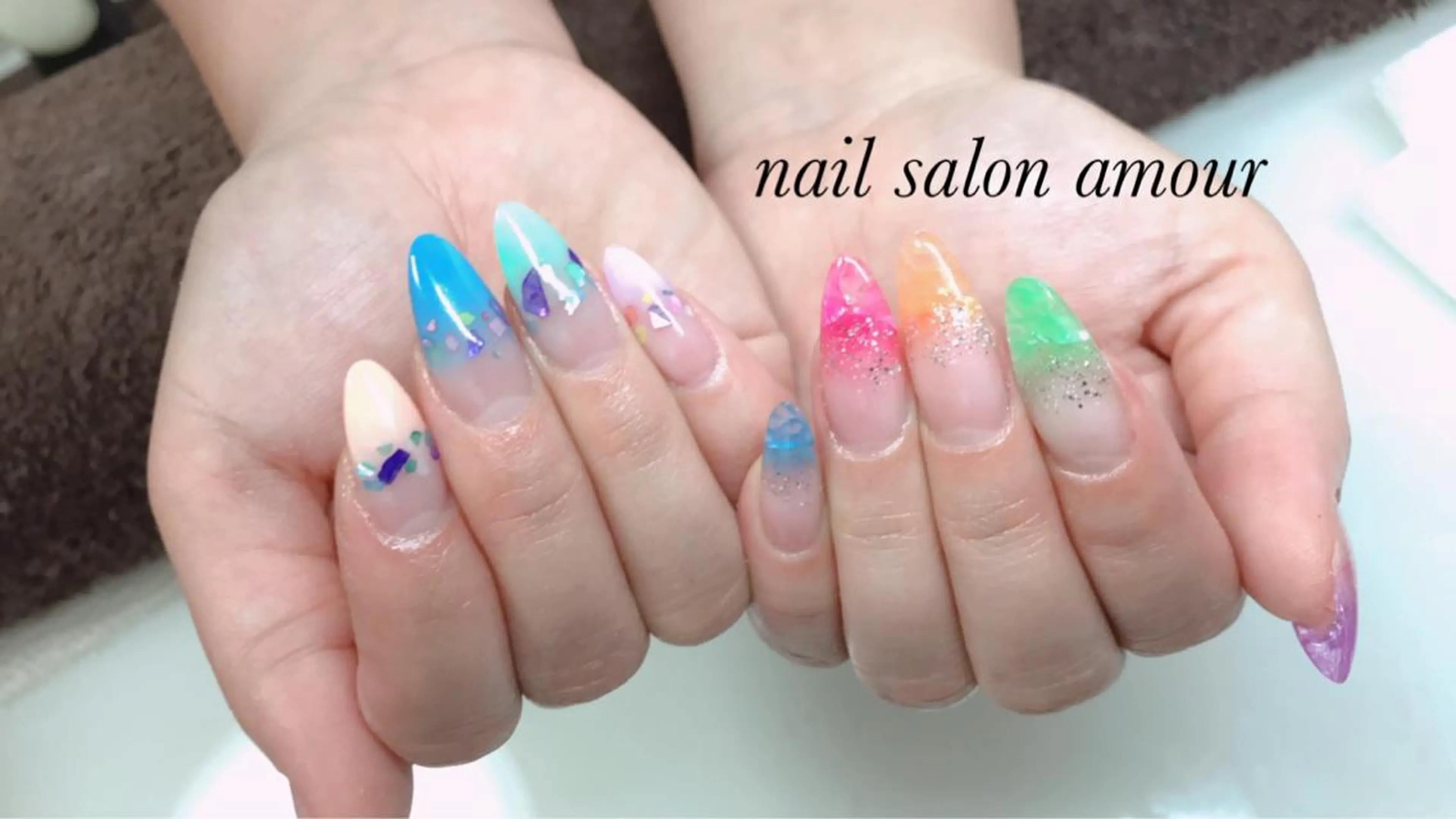 ネイル スカルプネイル nailsalon ♡amour♡のネイルデザイン