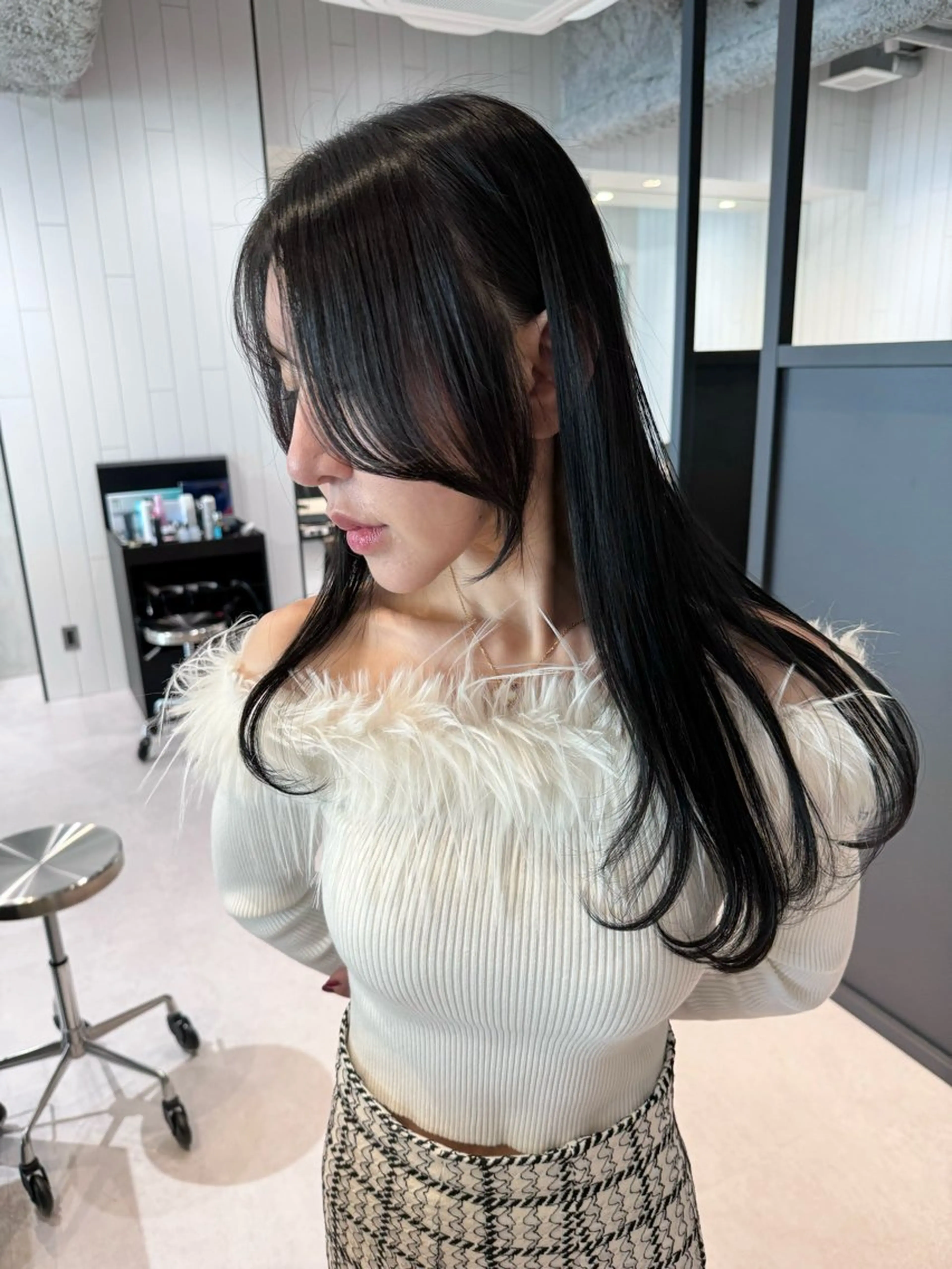 カット＋髪質改善カラー＋KERASTASEトリートメントの写真