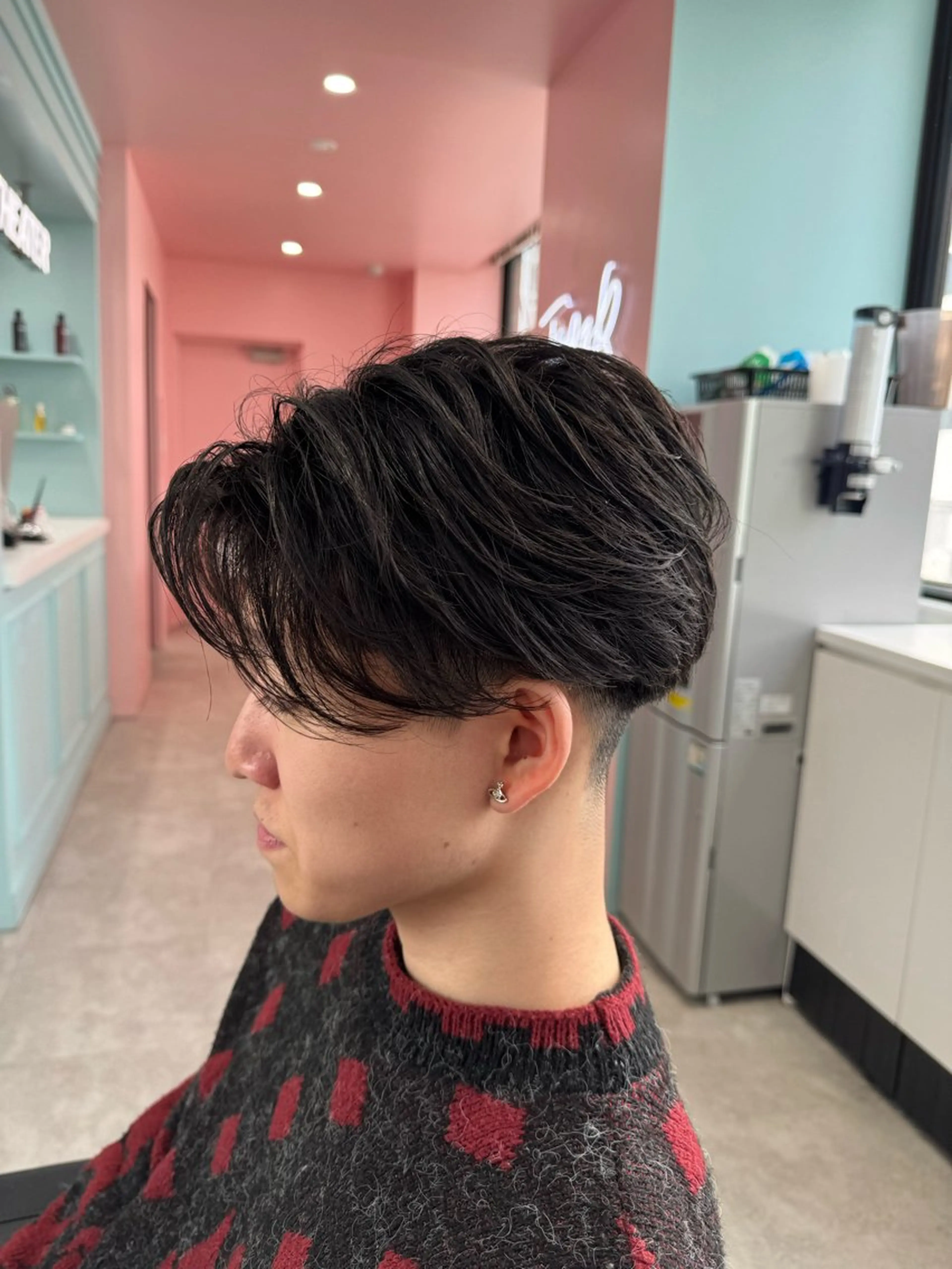 メンズ カット パーマ ⛄️レイヤー⛄透明感 ⛄️kyotaroのヘアスタイル