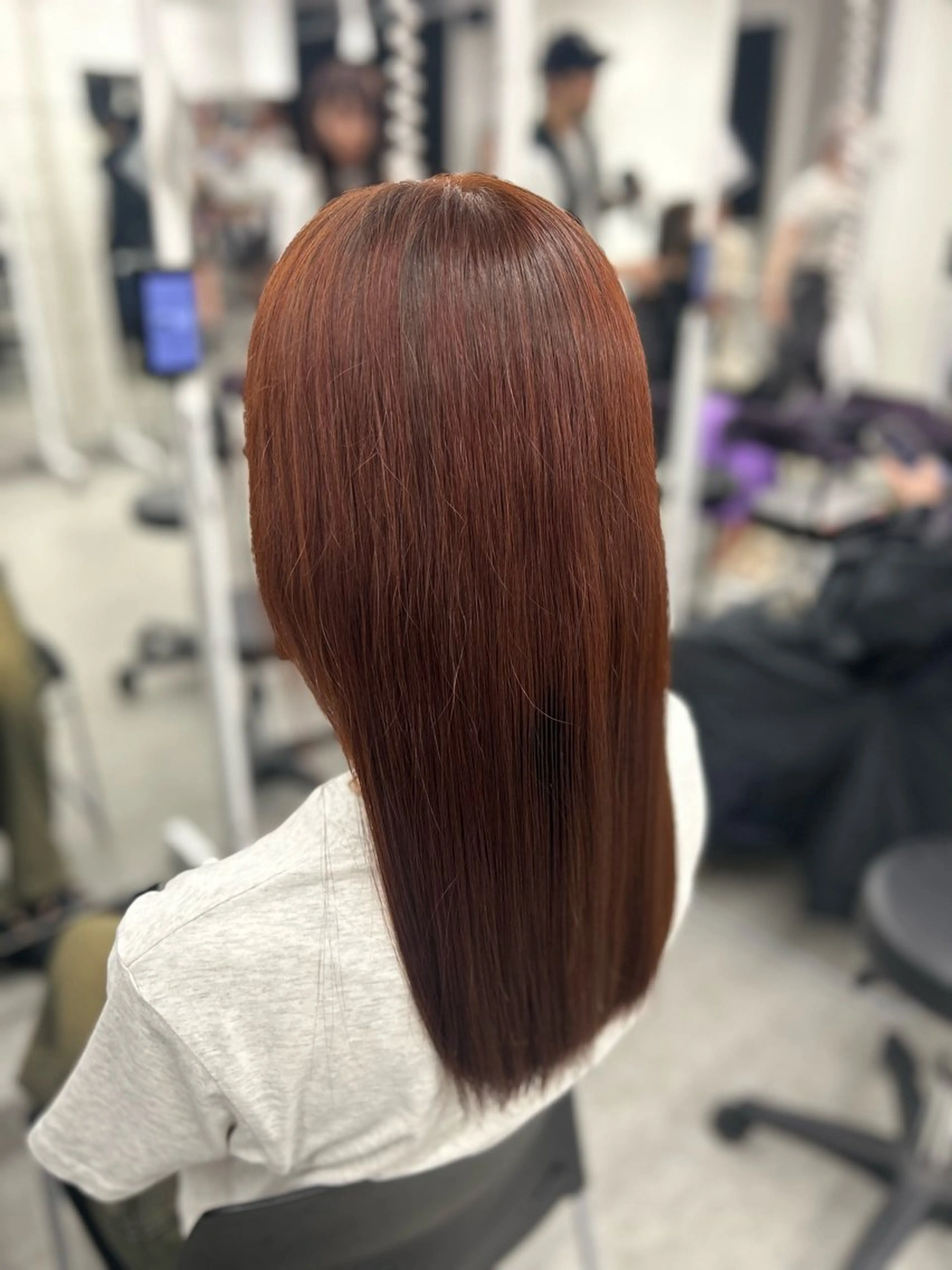 ロング カラー ヘアアレンジ ダブルカラー 髪質改善 韓国風🤍グレ ージュ🤍たくみのヘアスタイル