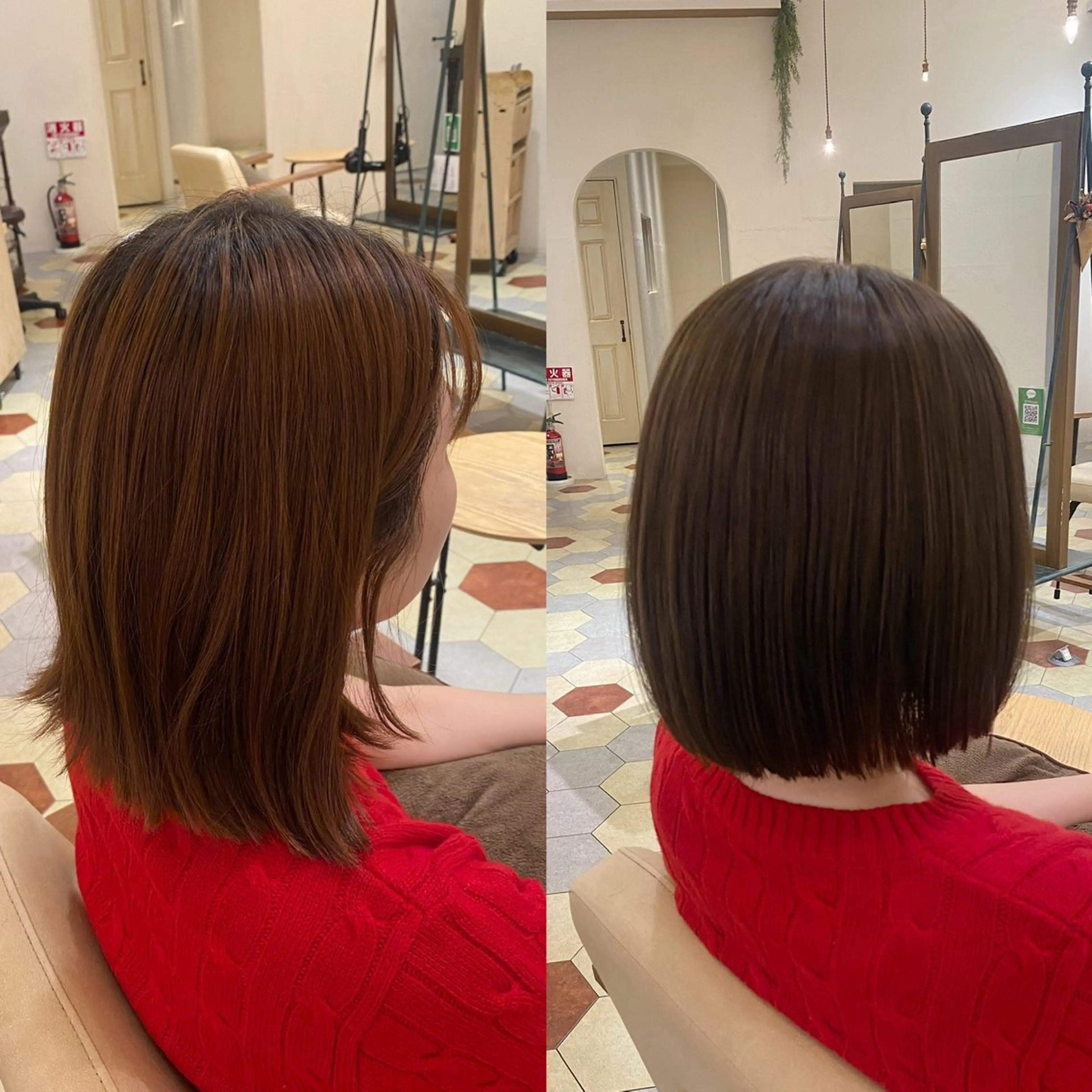 カラー 艶髪/艶カラー/縮毛 / タキダのヘアスタイル