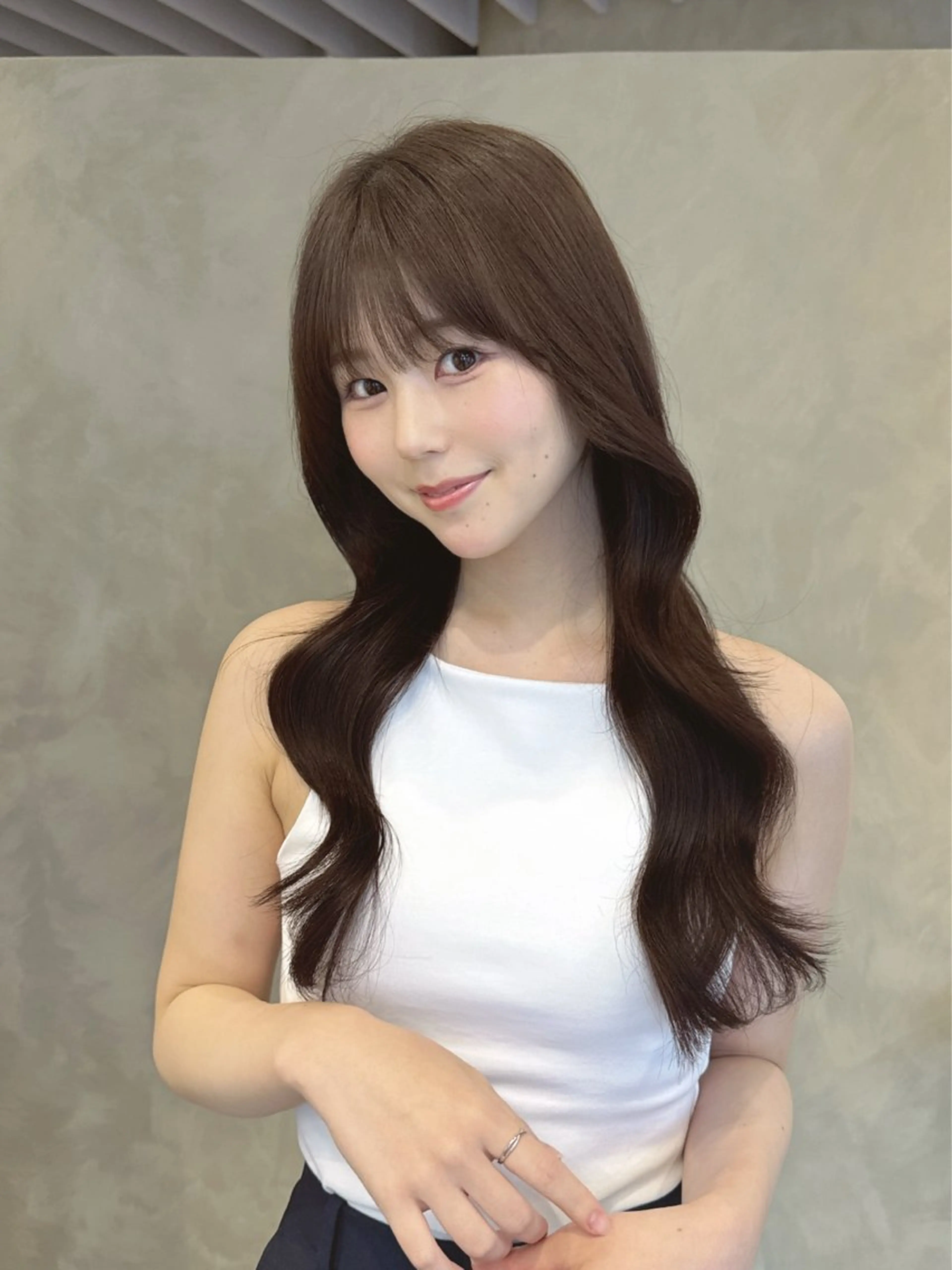 ロング ヘアカラー トリートメント 三浦 秀太郎のヘアスタイル