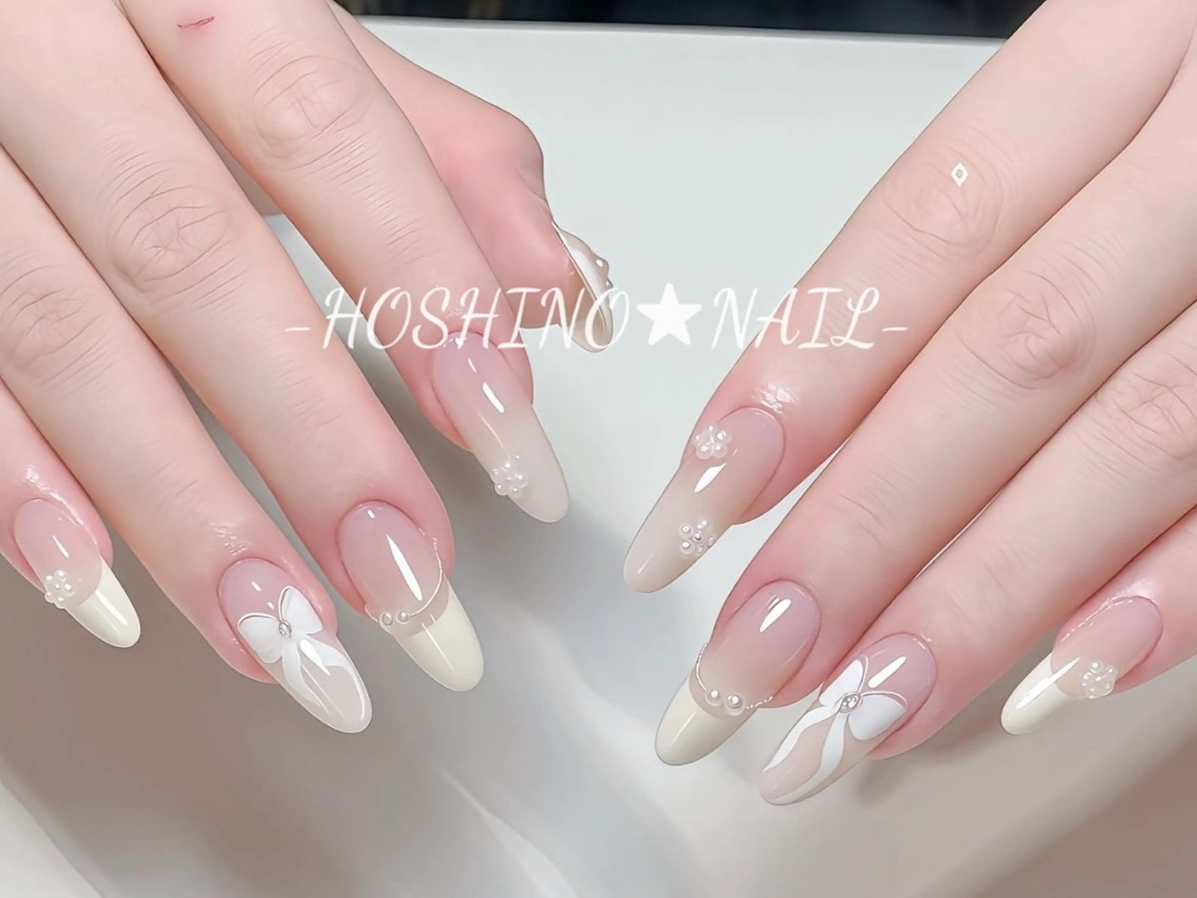 ネイル オーロラネイル チークネイル ドット フットネイル フレンチネイル ハンドネイル ★HOSHINO NAIL★新宿店のネイルデザイン