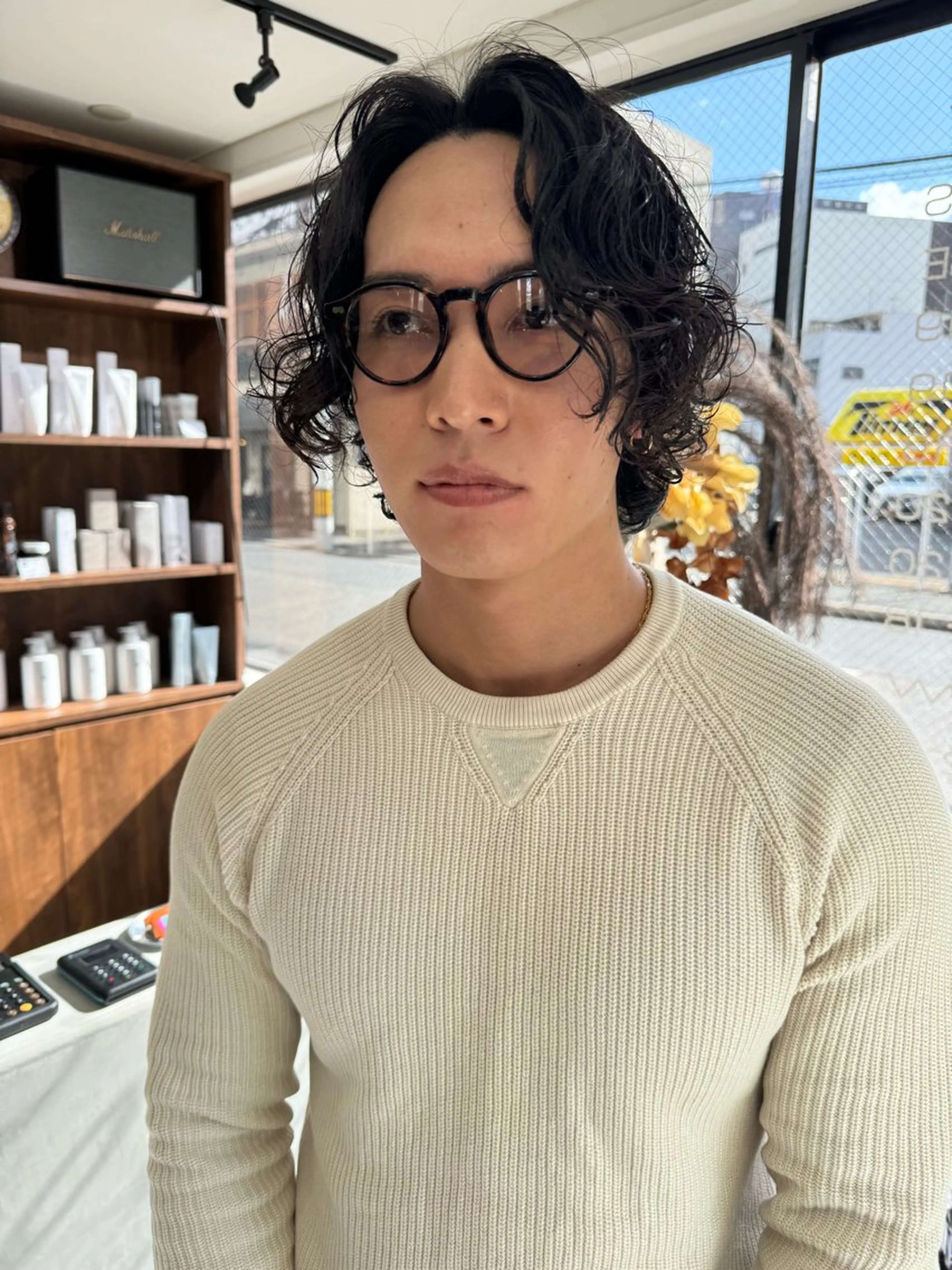 パーマ メンズ メンズパーマ カット パーマ (h)wim ウィムのヘアスタイル