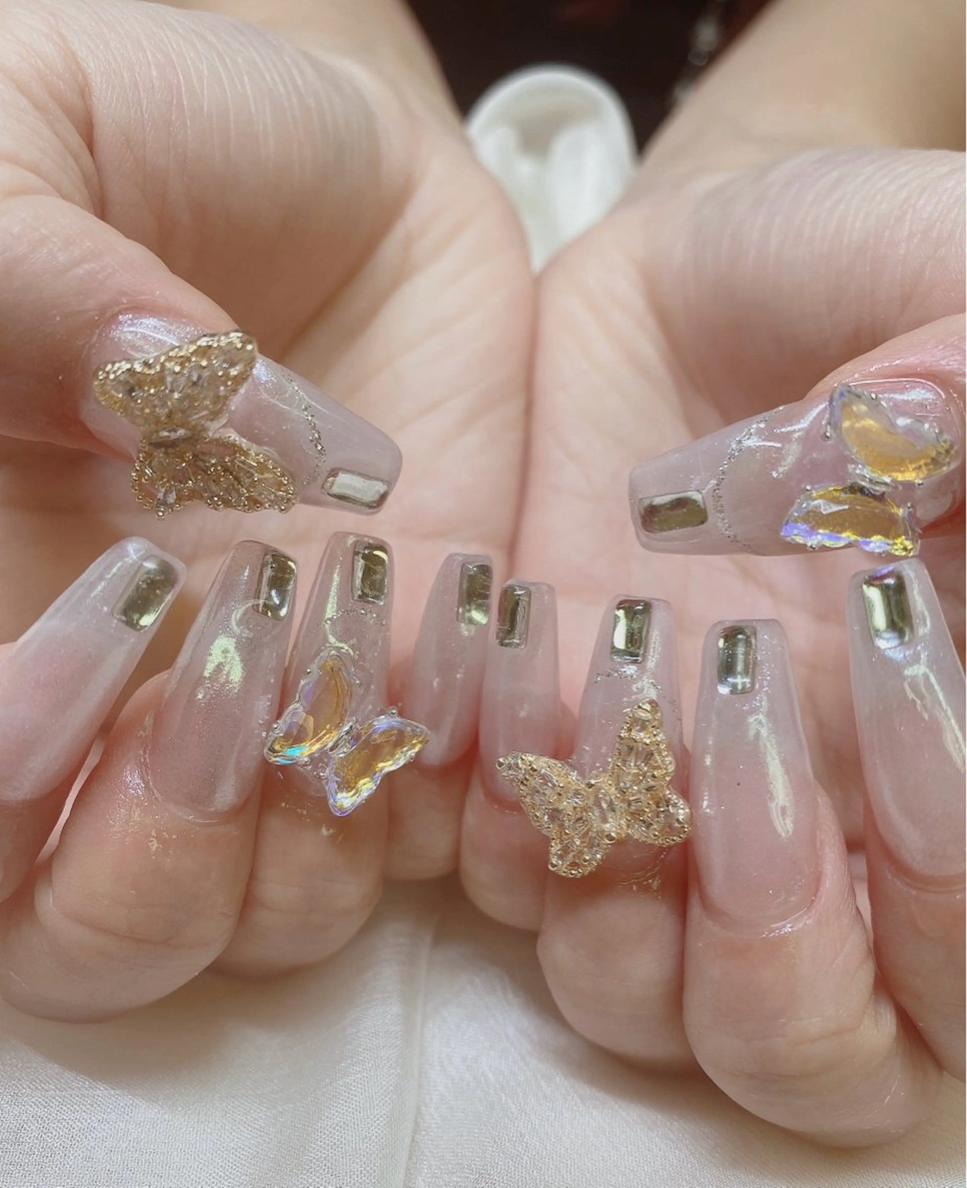 セミロング ハンドネイル JNA認定講師🌸 RIEのネイルデザイン