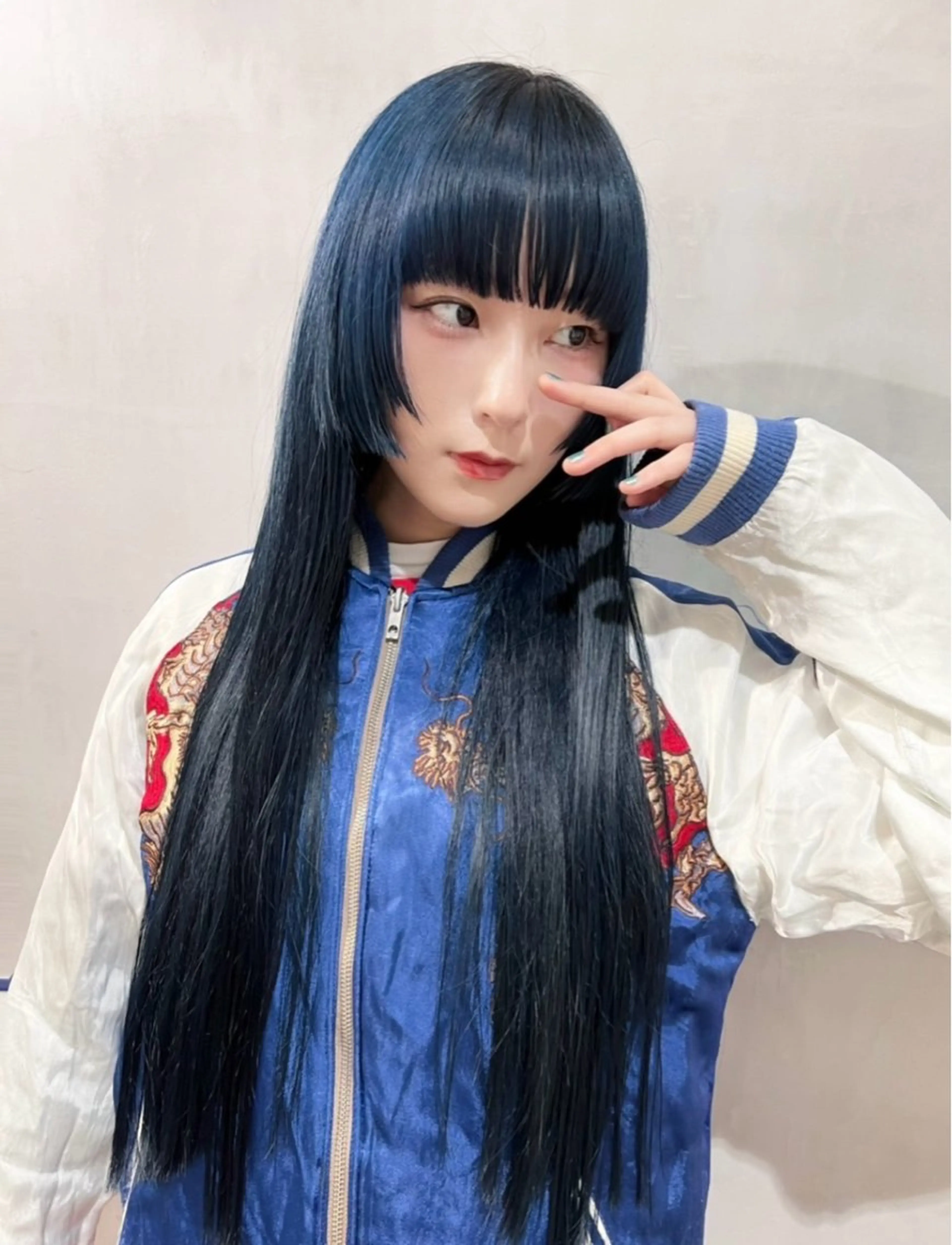 ロング カラー カット ヘアカラー トリートメント 優 作のヘアスタイル