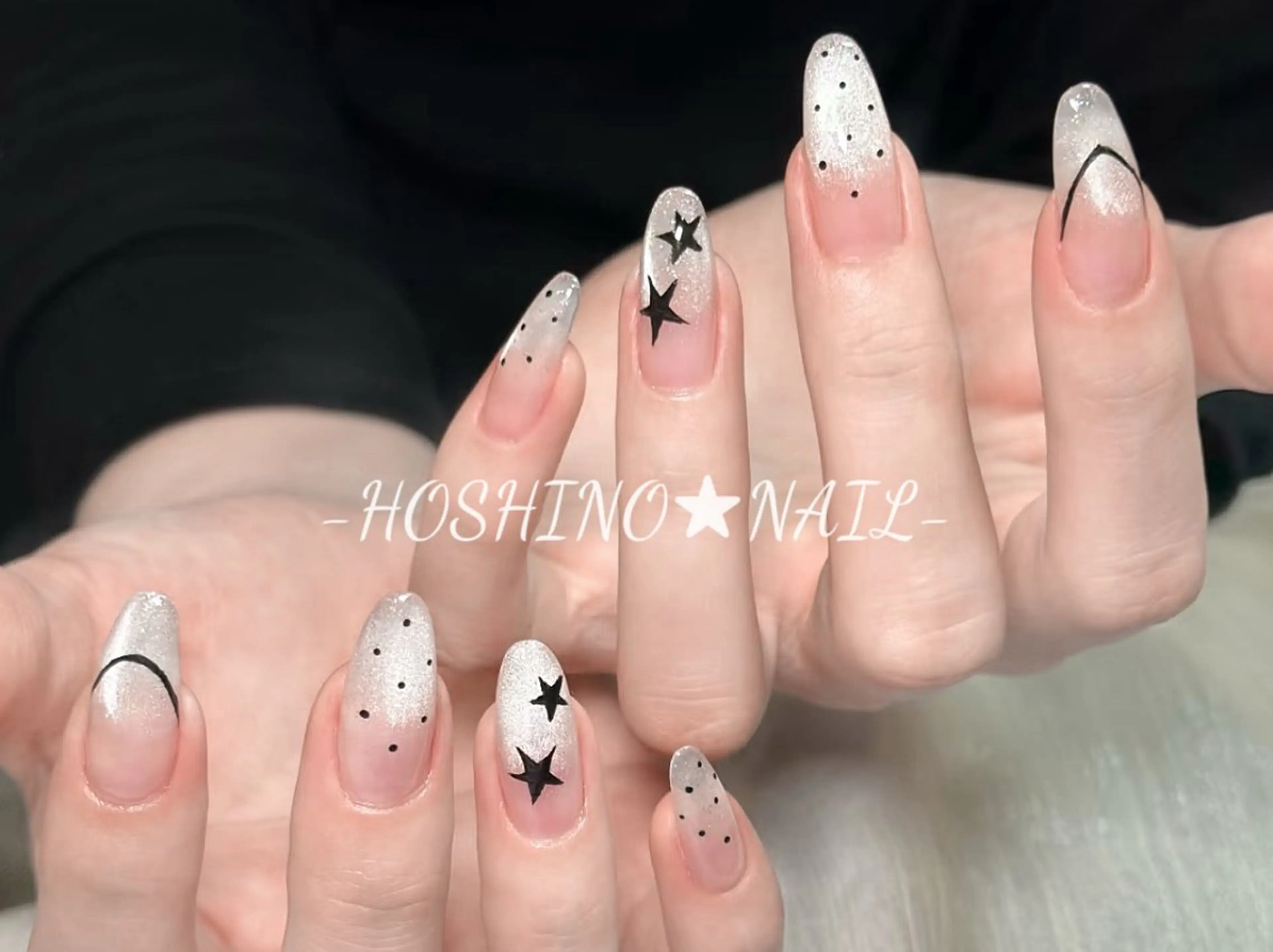 ネイル オーロラネイル チークネイル ドット フットネイル フレンチネイル ハンドネイル ★HOSHINO NAIL★新宿店のネイルデザイン