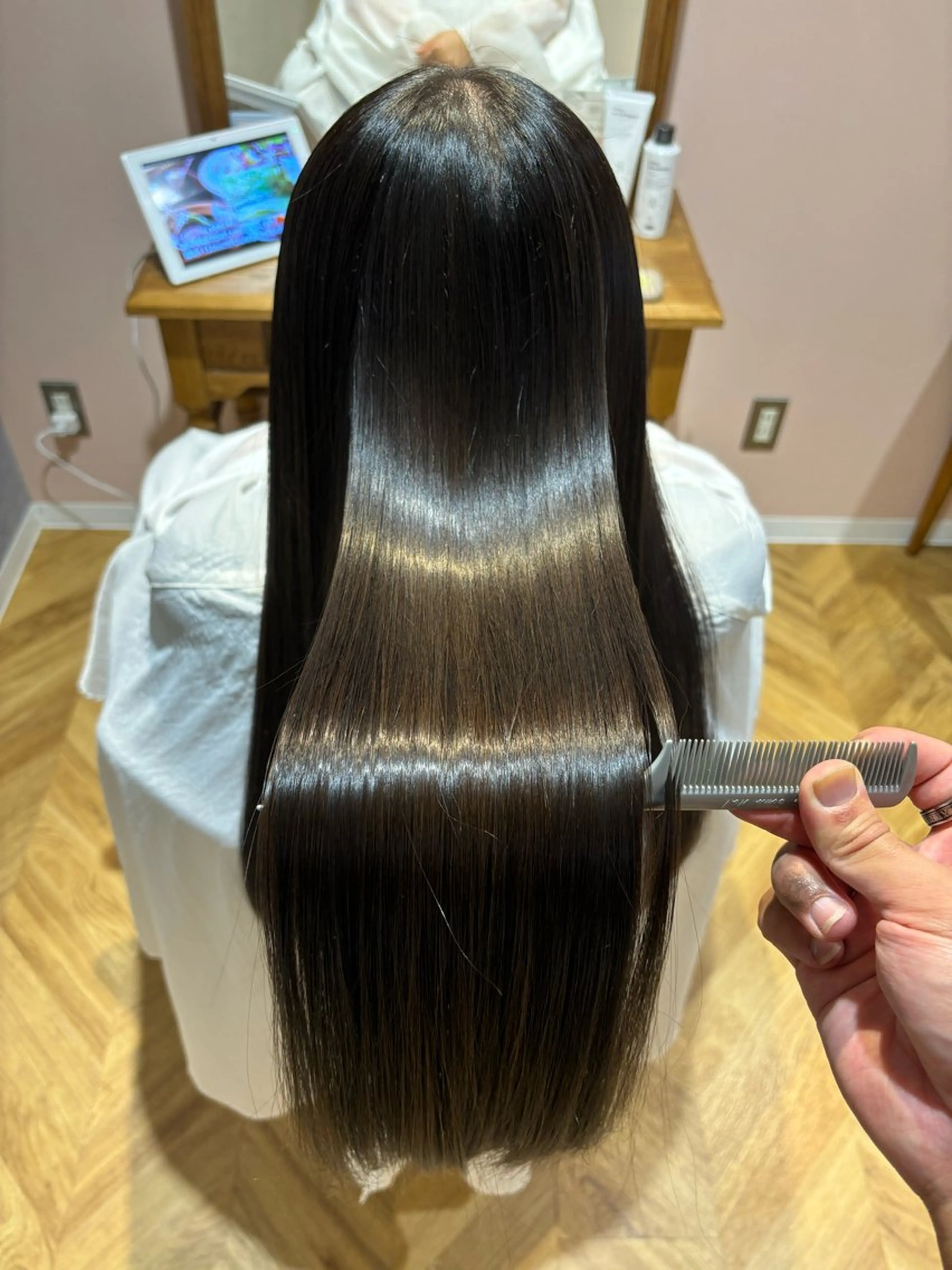 ロング パーマ 髪質改善 ストレートパーマ カット 縮毛矯正 トリートメント 【店長】美髪ケア🌟 野沢綾馬のヘアスタイル