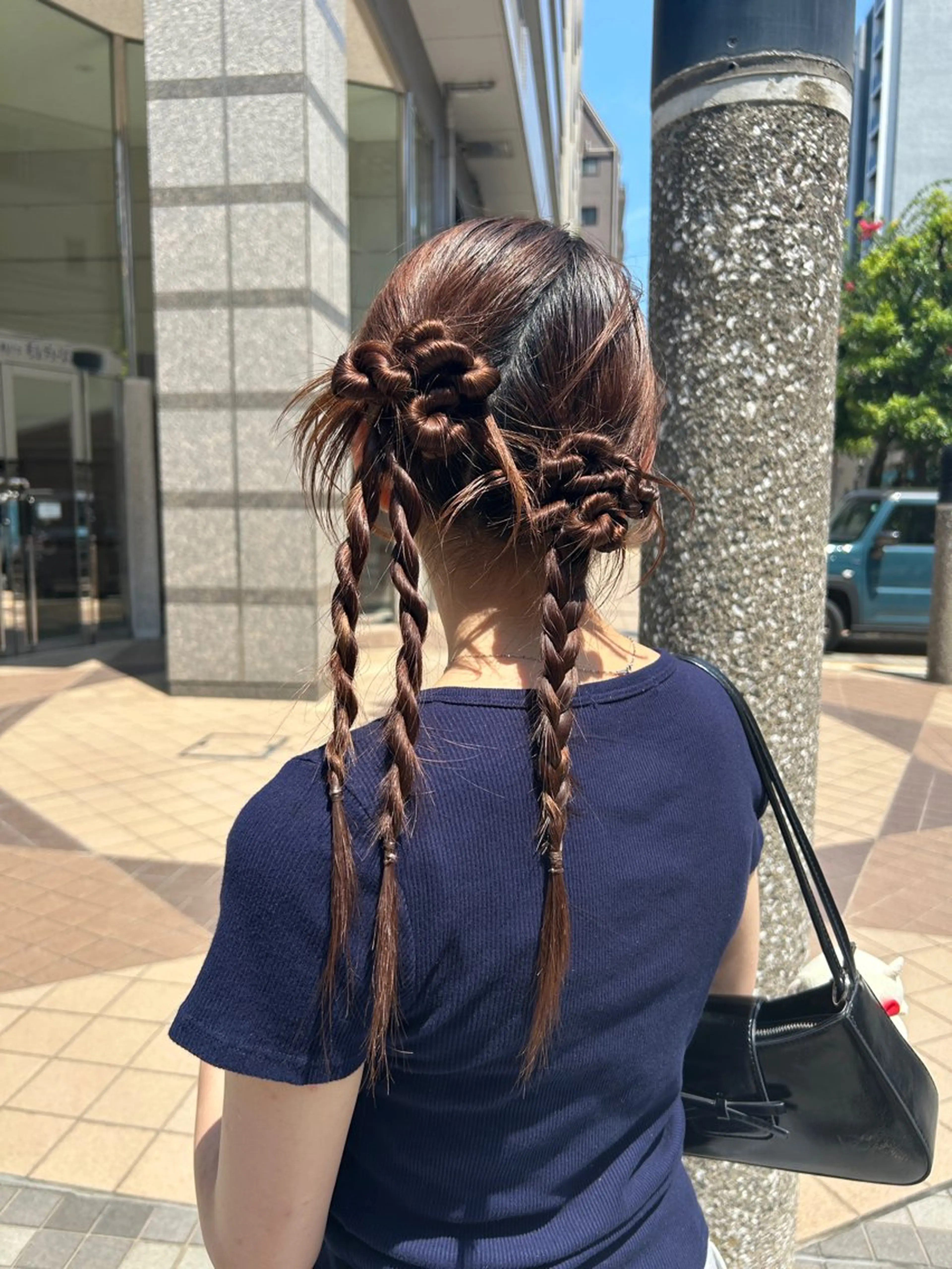 ヘアアレンジ ツインテール ヘアセット 伊沢 美憂 ⌇﻿銀座アシスタントのヘアスタイル