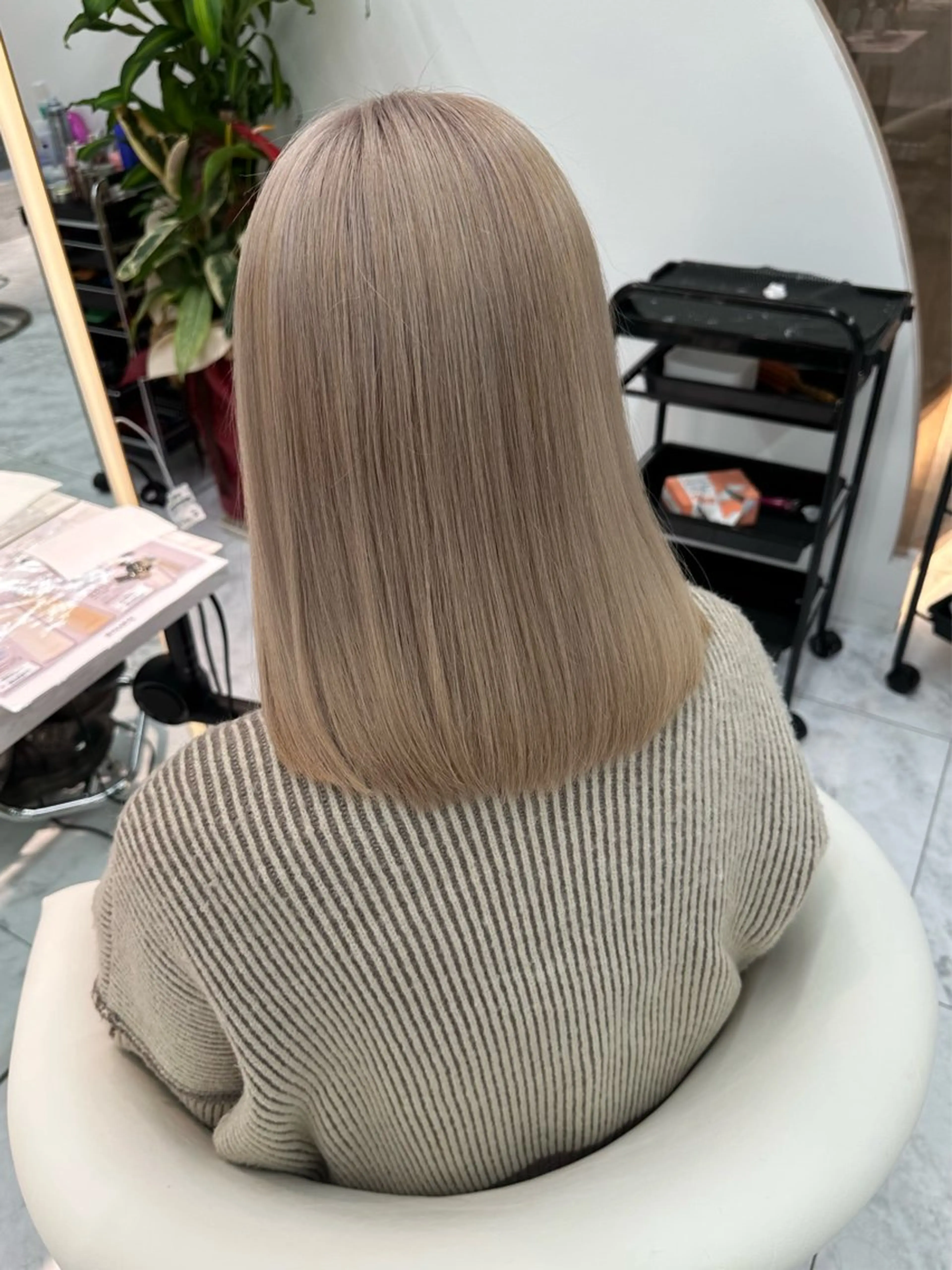 ミディアム ヘアカラー トリートメント 🍒楓🍒北九州1 艶カラー作る人🎨のヘアスタイル