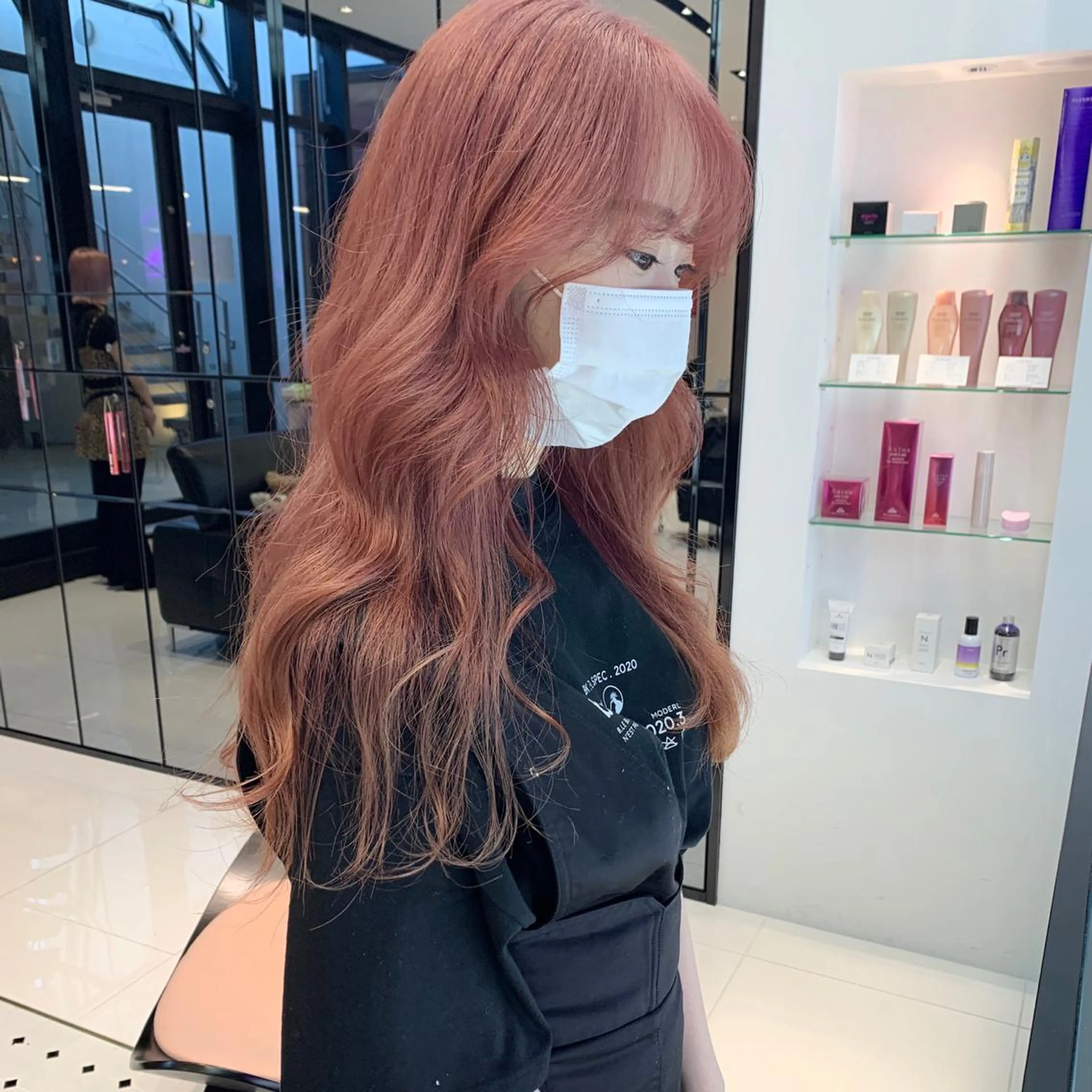 ロング カラー ハッシュカット/ハイ トーン/MANAMIのヘアスタイル