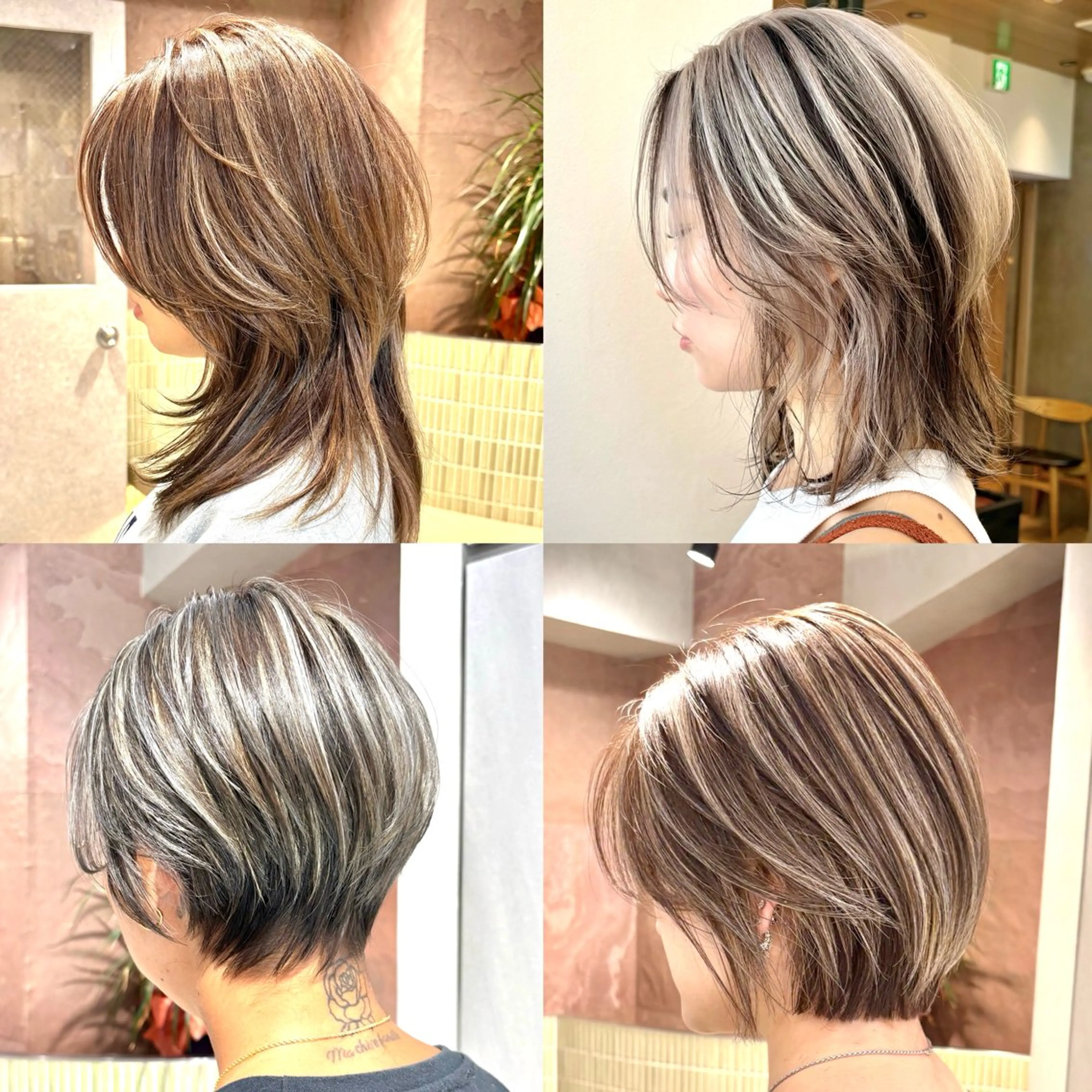 ミディアム カット トリートメント 🩵縮毛矯正/ブリー チ/髪質改善/いつかのヘアスタイル