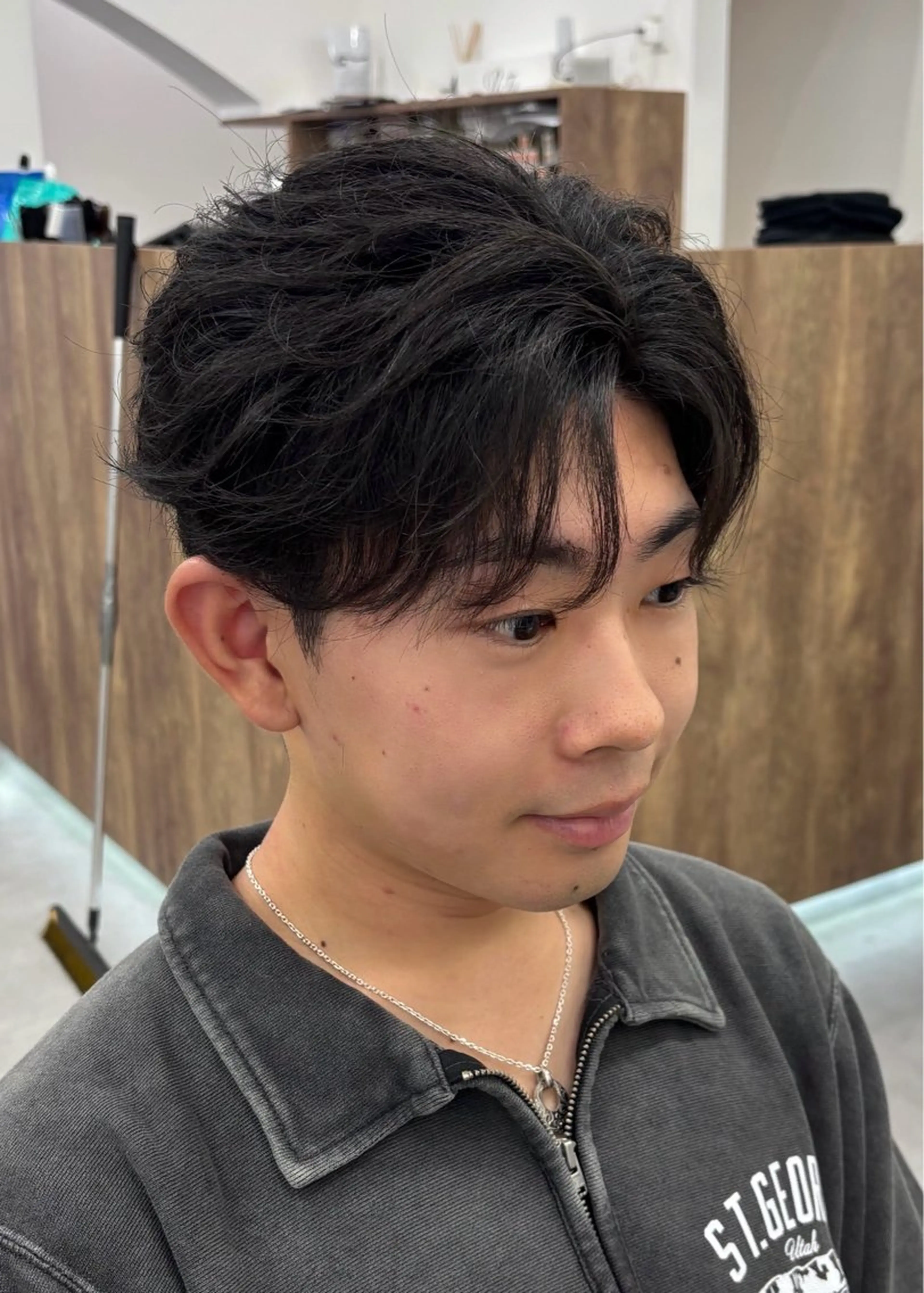 パーマ カット パーマ racil by rest plus【ラシル バイ レストプラス】所属・【メンズ特化！】 ryo9/10まで〜のヘアスタイル