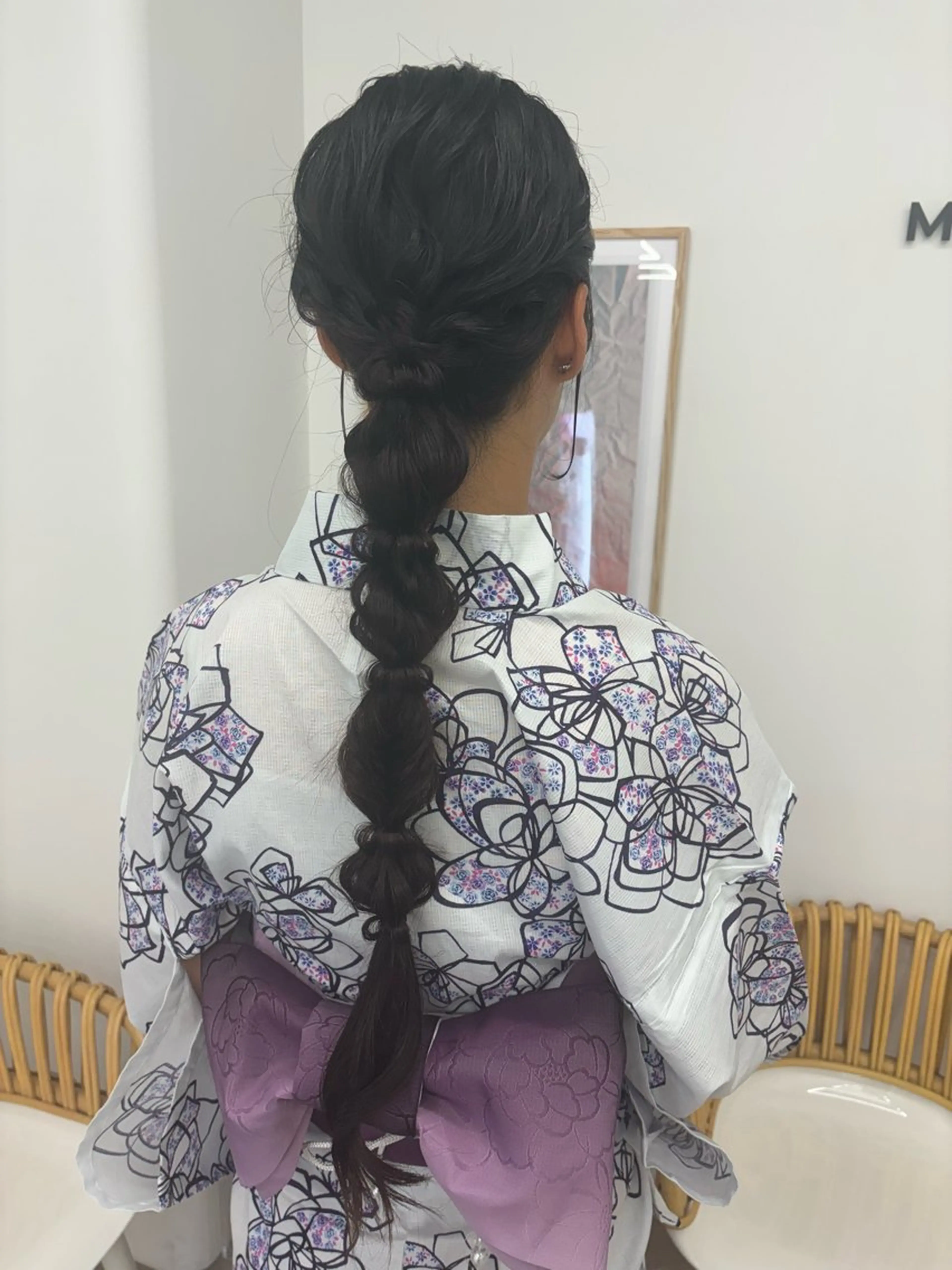 ロング 着付け Rin🔔/ボブ/ 透明感カラー🤎のヘアスタイル
