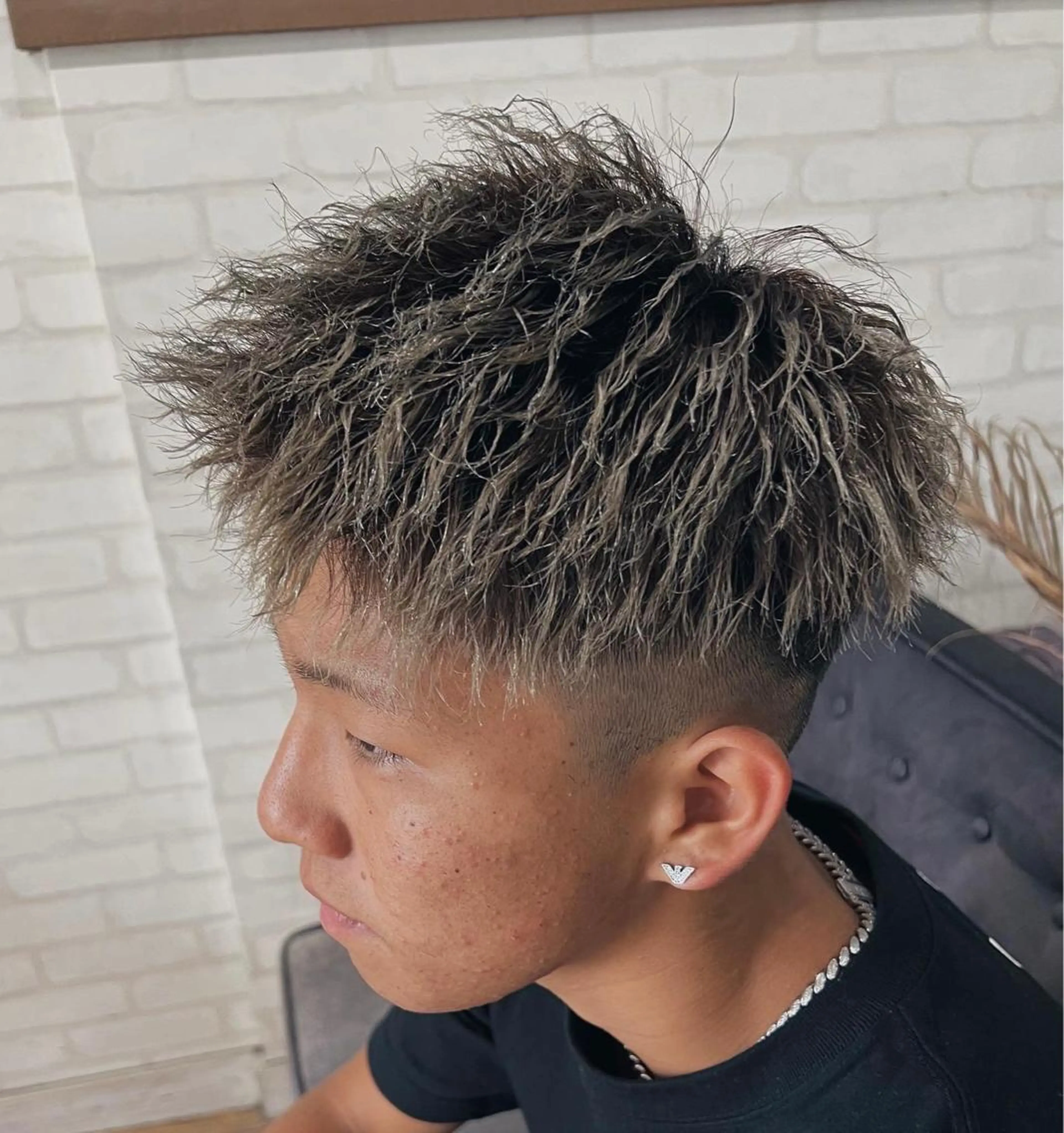 ショート パーマ メンズ men's  by  cocoterrace所属・込山 来実 | メンズのヘアスタイル