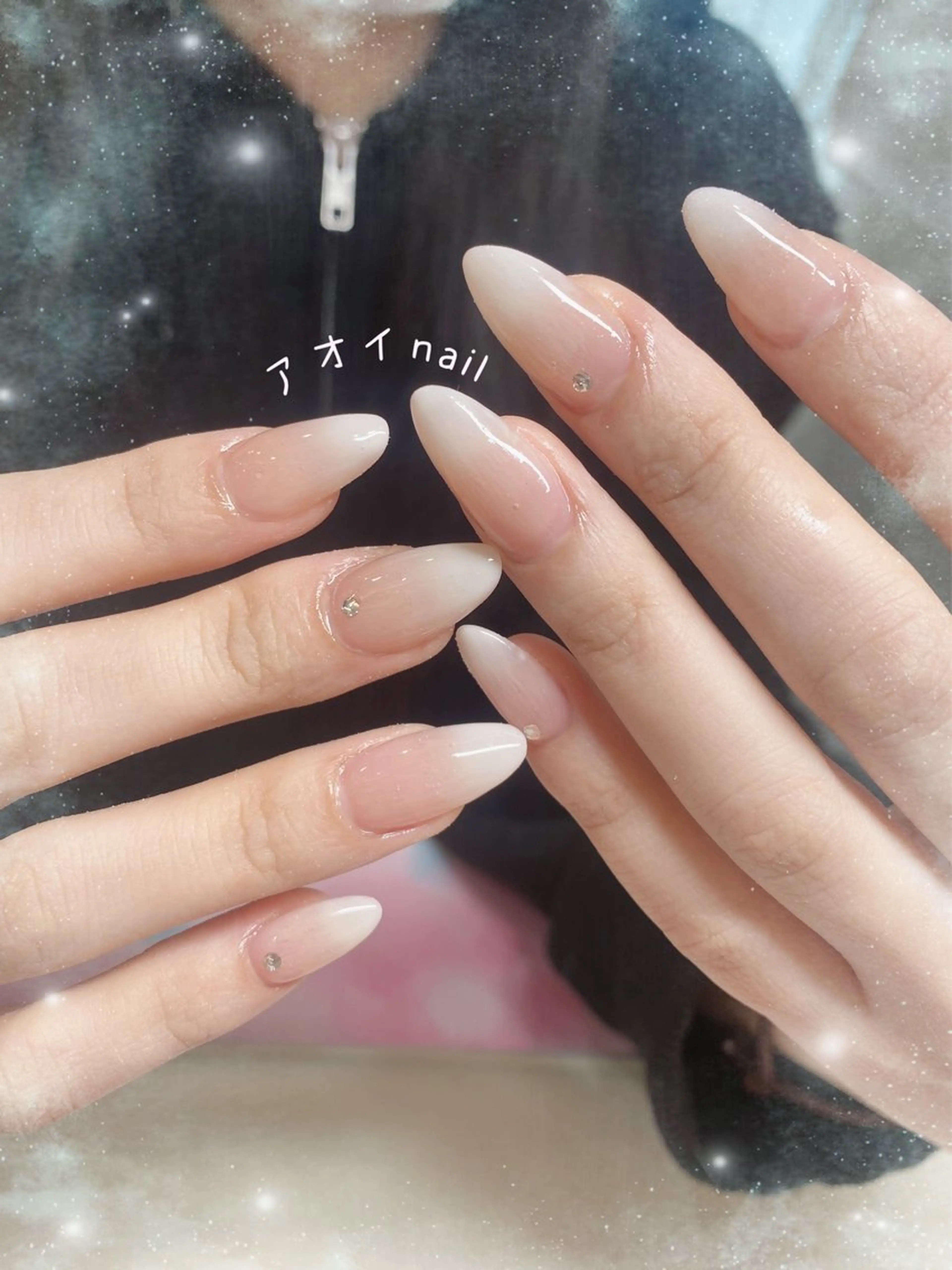 ネイル ハンドネイル ハンドケア ネイル＆アイラッシュ ∩_∩アオイのネイルデザイン