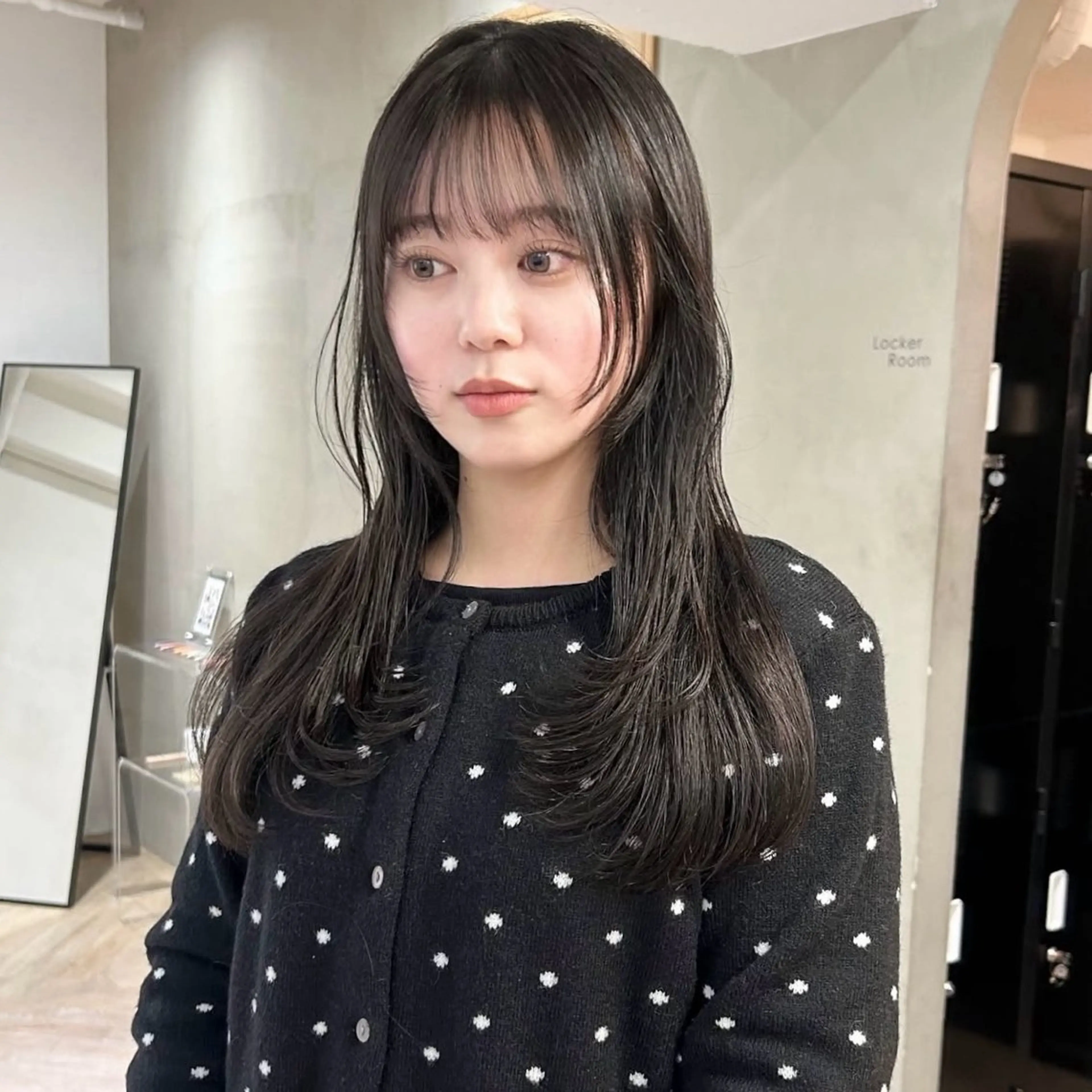 セミロング カラー 透明感カラー カット ヘアカラー トリートメント レイヤーカット/暖色 カラー/mao🎀のヘアスタイル