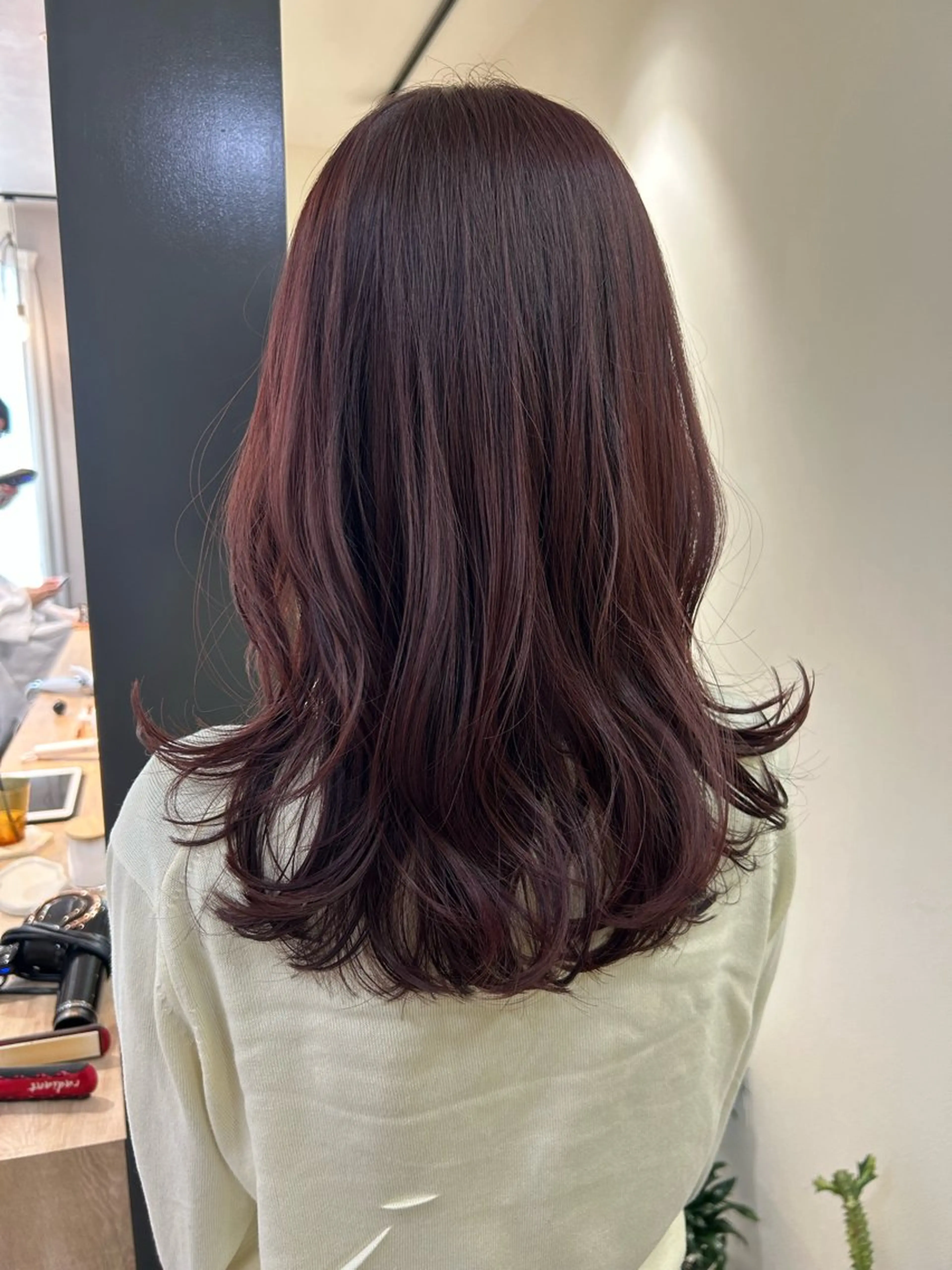 ロング カラー ブリーチ ブリーチなしカラー ピンクカラー カット ヘアカラー トリートメント hub hair レイヤー/透明感のヘアスタイル