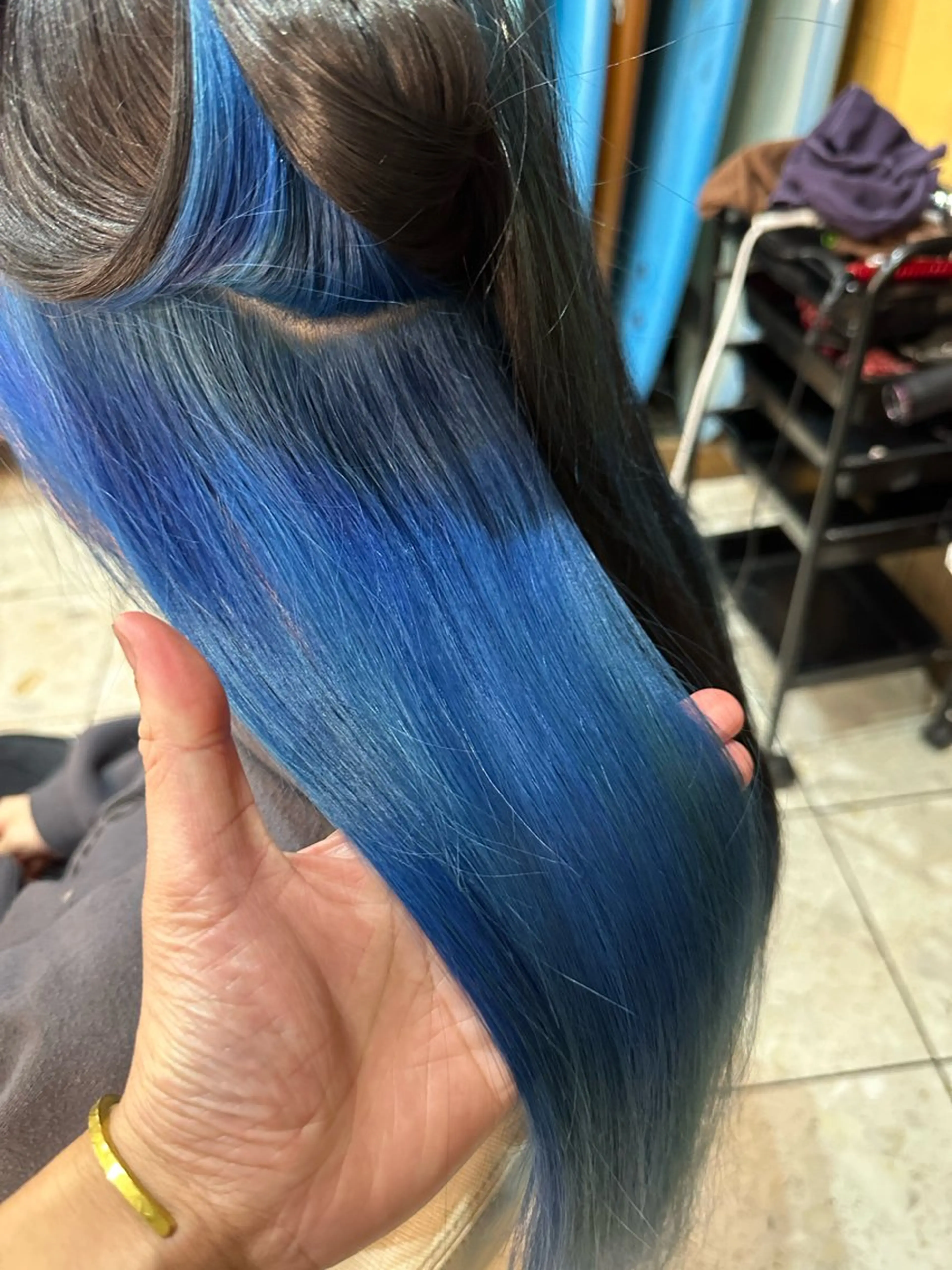 ロング ヘアカラー 鎌田 一徳のヘアスタイル